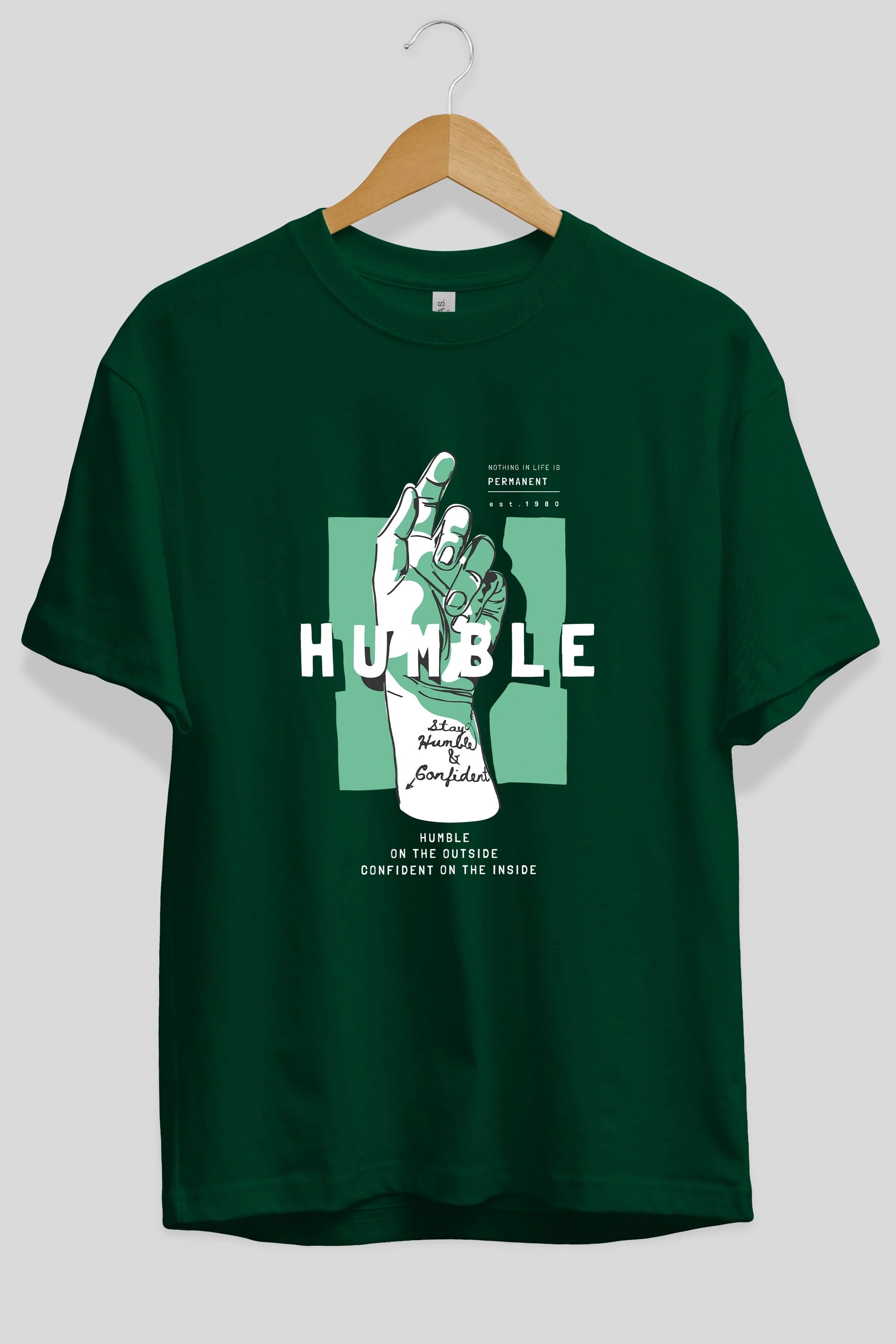 Humble Ön Baskılı Oversize t-shirt Erkek Kadın Unisex
