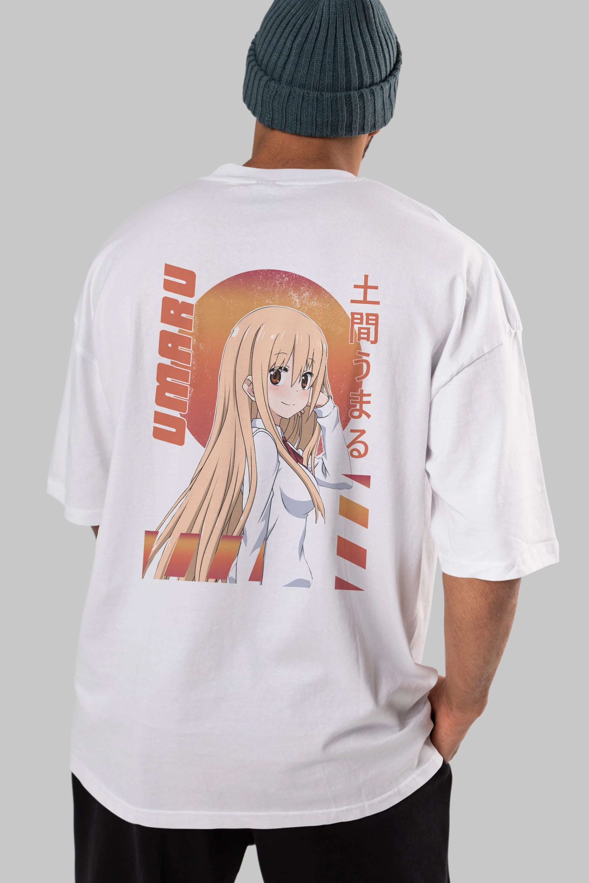 Umaru Doma 5 Anime Arka Baskılı Oversize t-shirt Erkek Kadın Unisex