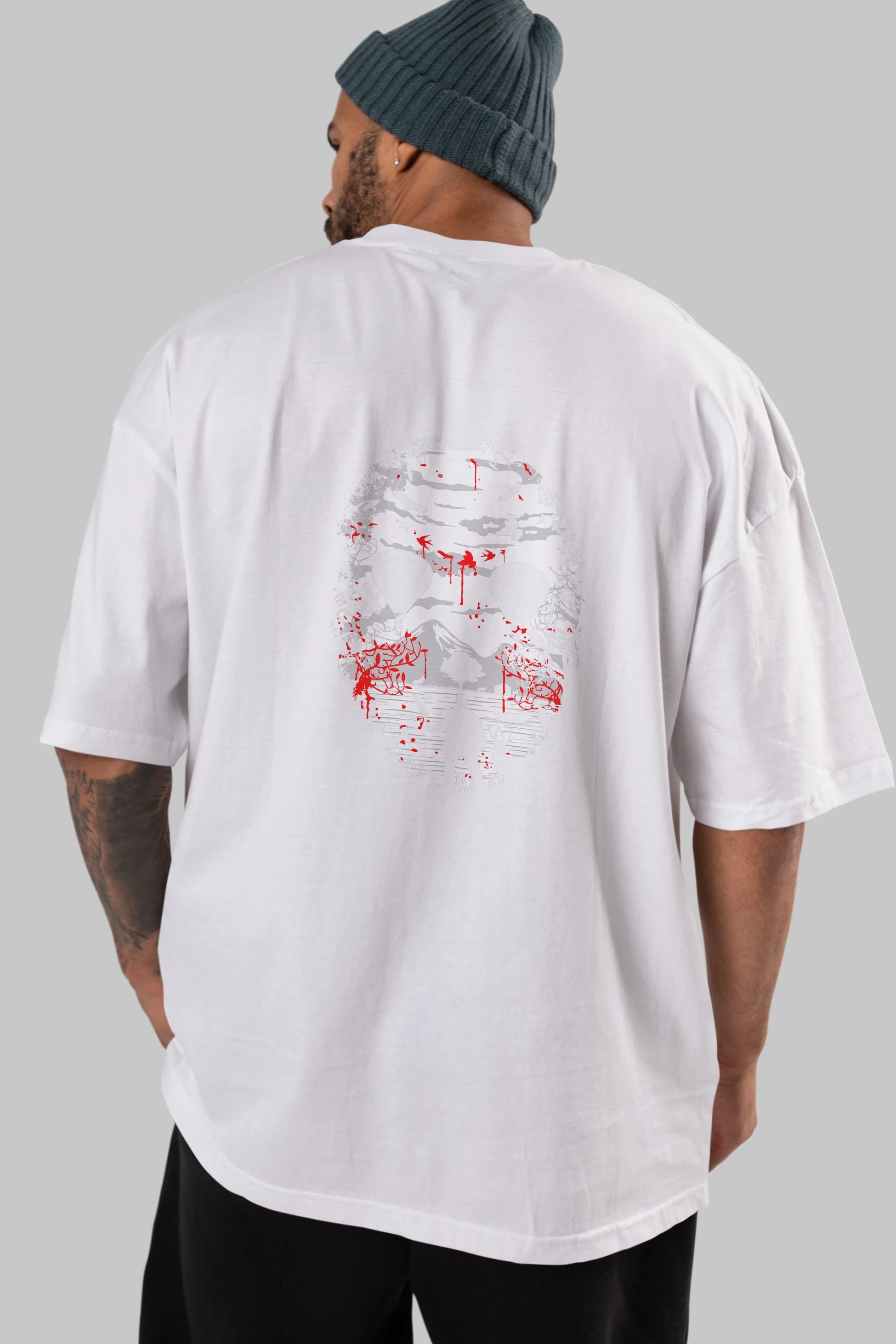 Crystal Lake Arka Baskılı Oversize t-shirt %100 pamuk Erkek Kadın Unisex