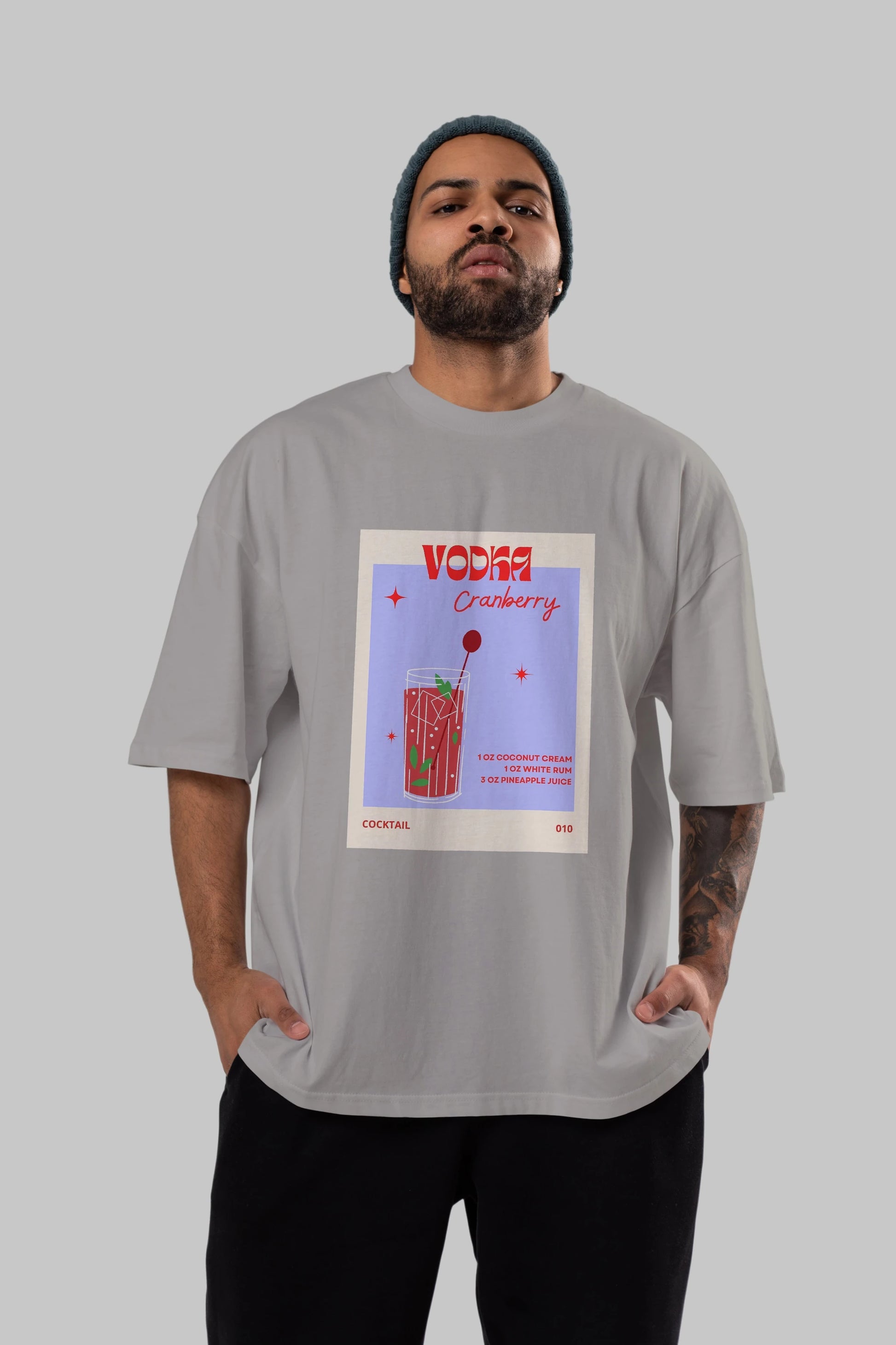 Vodka Cranberry Ön Baskılı Oversize t-shirt Erkek Kadın Unisex %100 Pamuk Bisiklet Yaka tişort