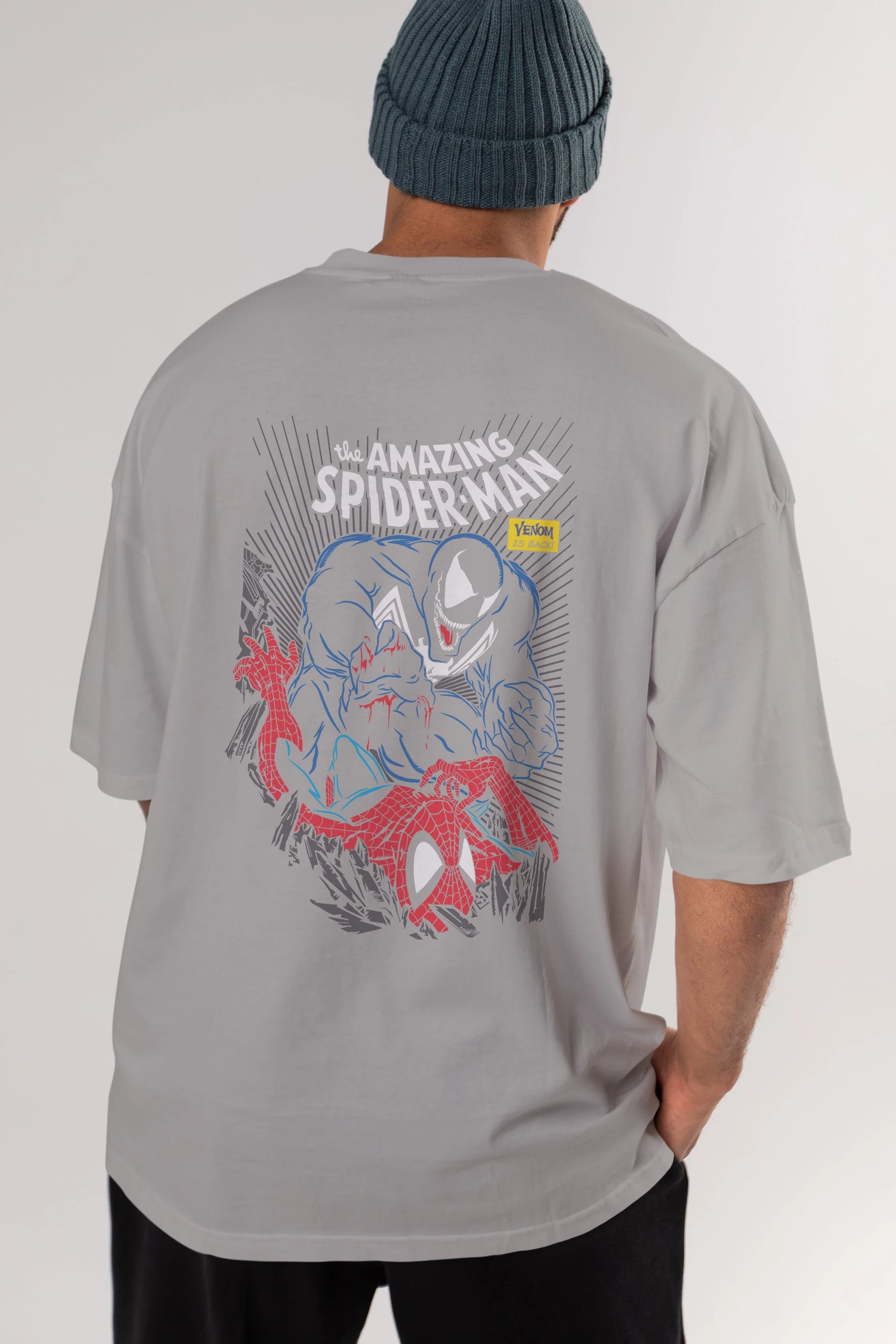 Venom (19) Arka Baskılı Oversize t-shirt Erkek Kadın Unisex %100 Pamuk Bisiklet Yaka tişort