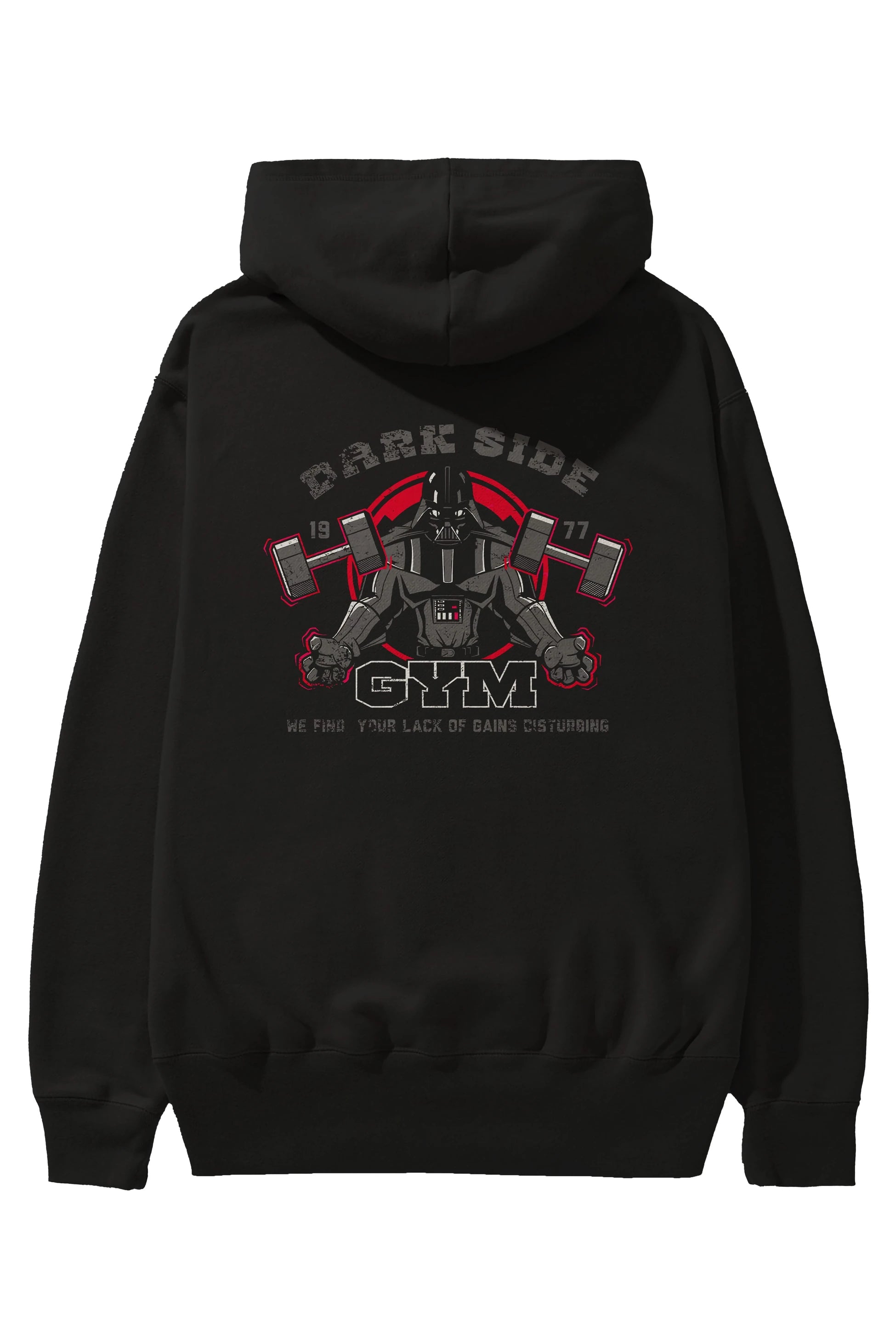 Darth Vader GYM Arka Baskılı Hoodie Oversize Kapüşonlu Sweatshirt Erkek Kadın Unisex