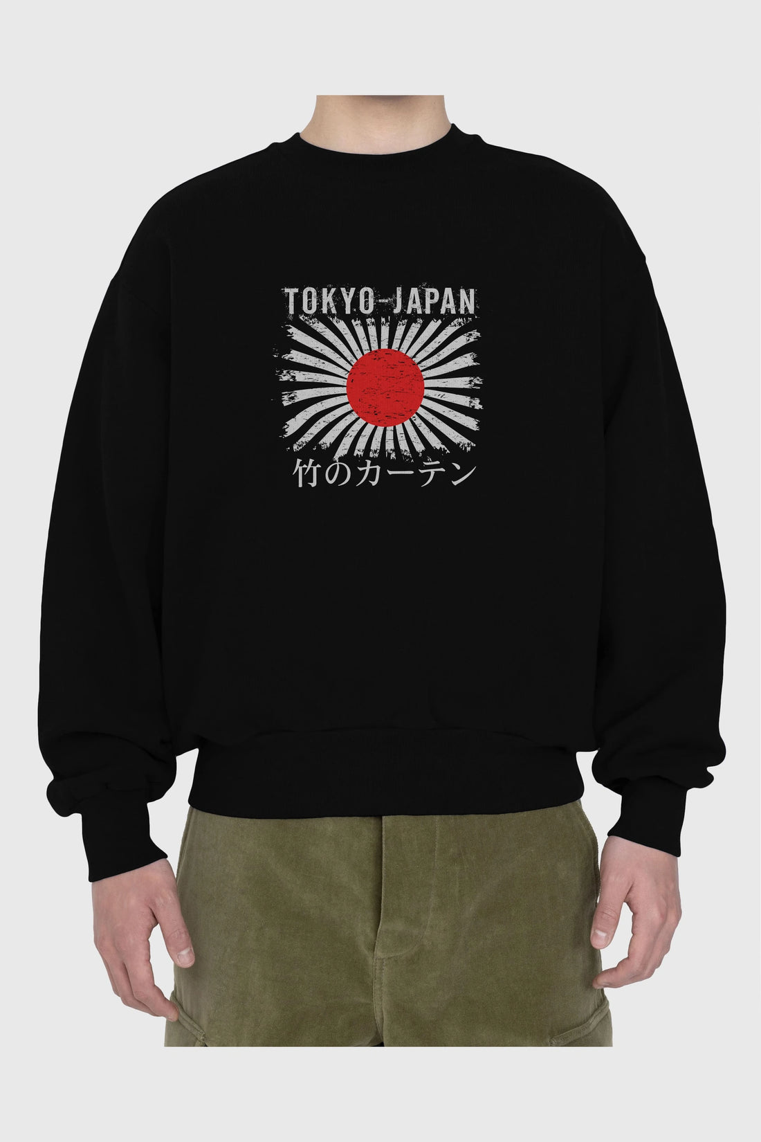 Tokyo Japan Ön Baskılı Oversize Sweatshirt Erkek Kadın Unisex