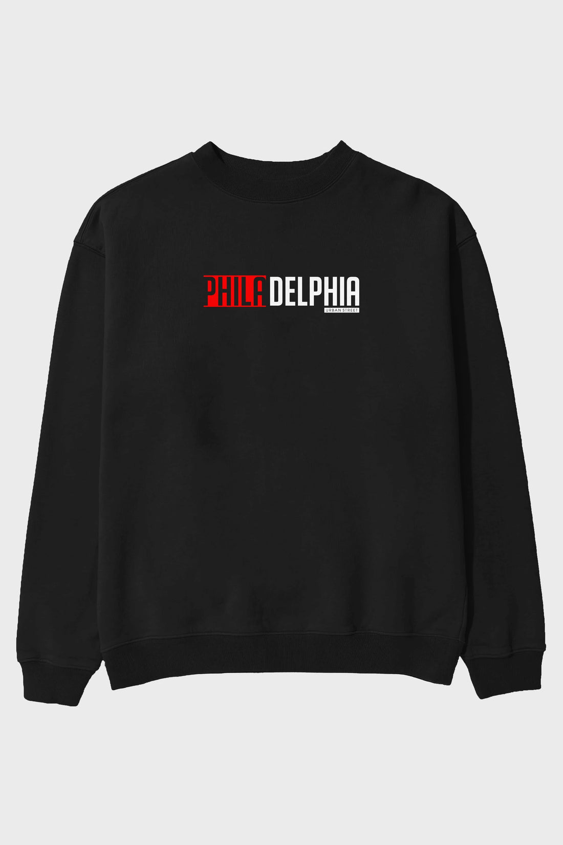 Philadelphia Ön Baskılı Oversize Sweatshirt Erkek Kadın Unisex