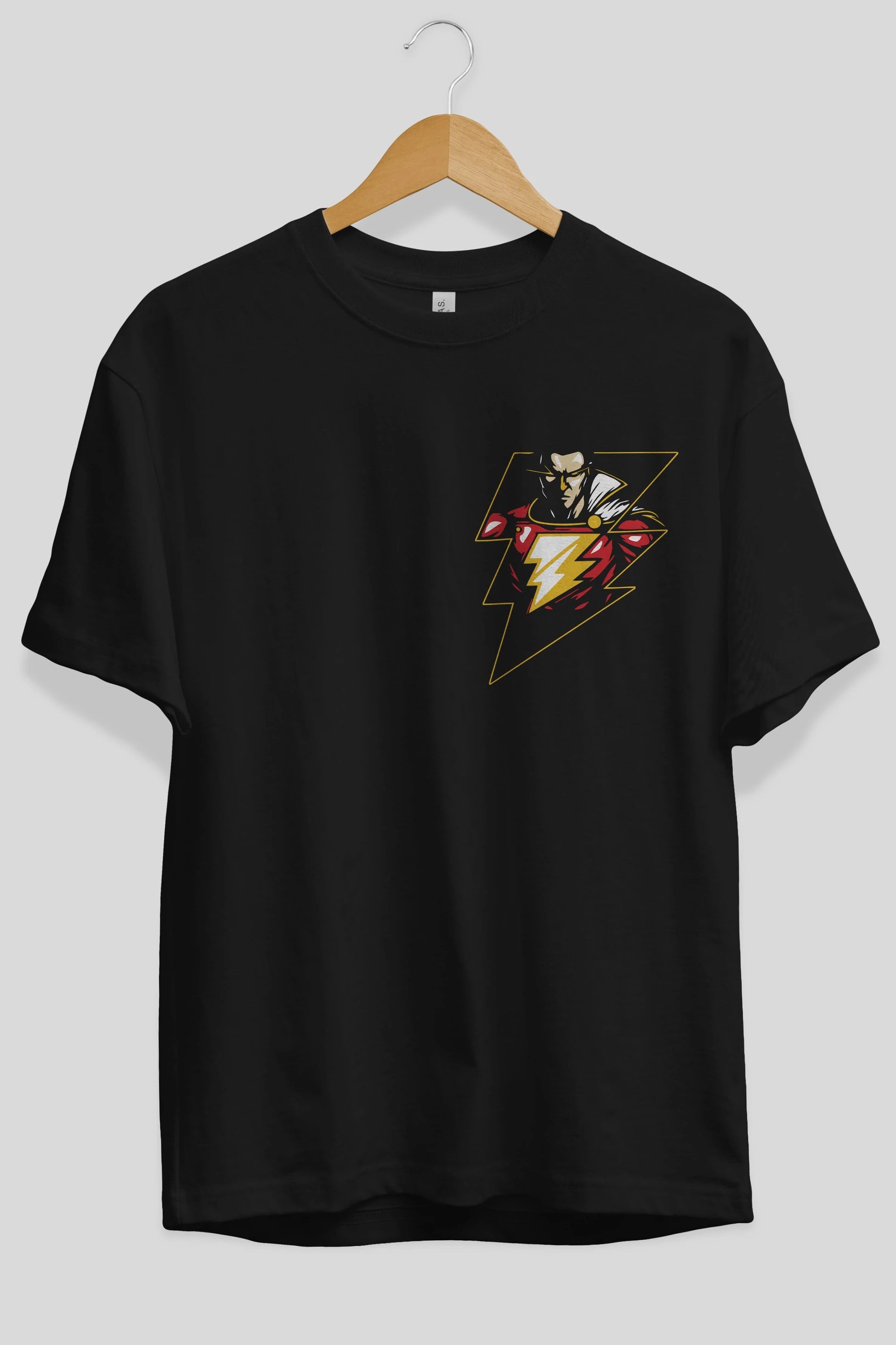 Flash Avengers (3) Ön Sol Baskılı Oversize t-shirt Erkek Kadın Unisex %100 Pamuk Bisiklet Yaka tişort