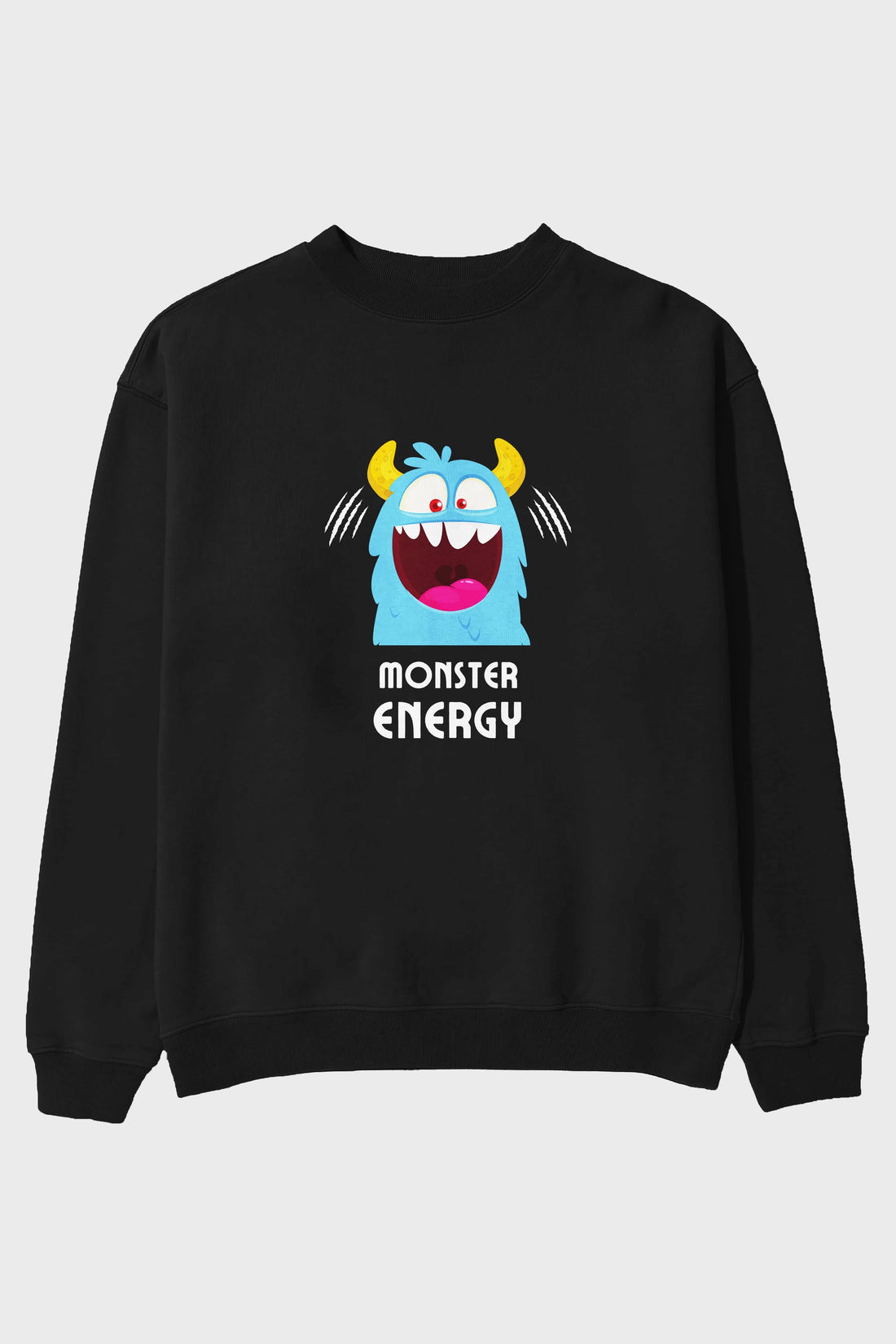 Monster Energy Ön Baskılı Oversize Sweatshirt Erkek Kadın Unisex