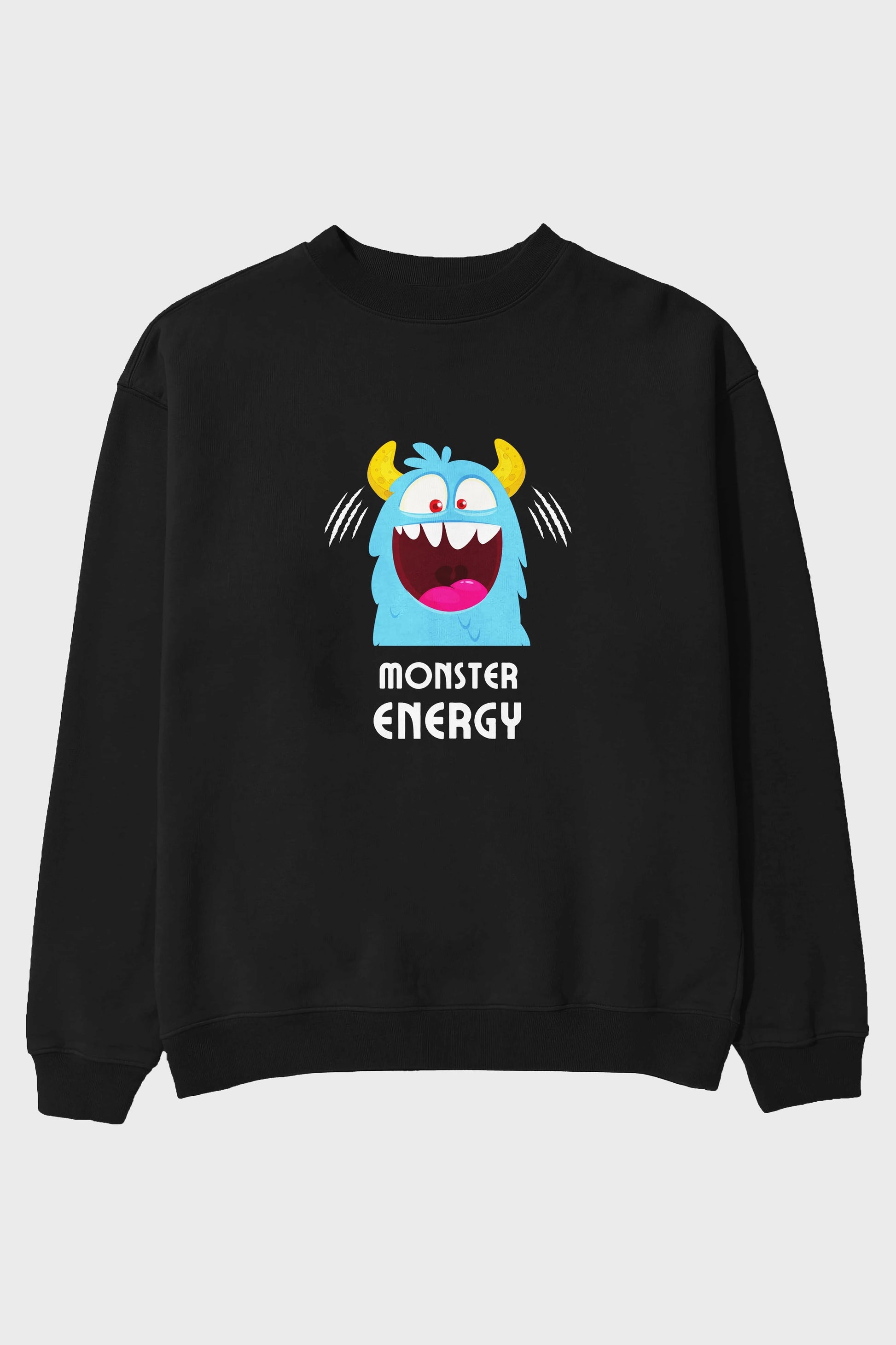 Monster Energy Ön Baskılı Oversize Sweatshirt Erkek Kadın Unisex