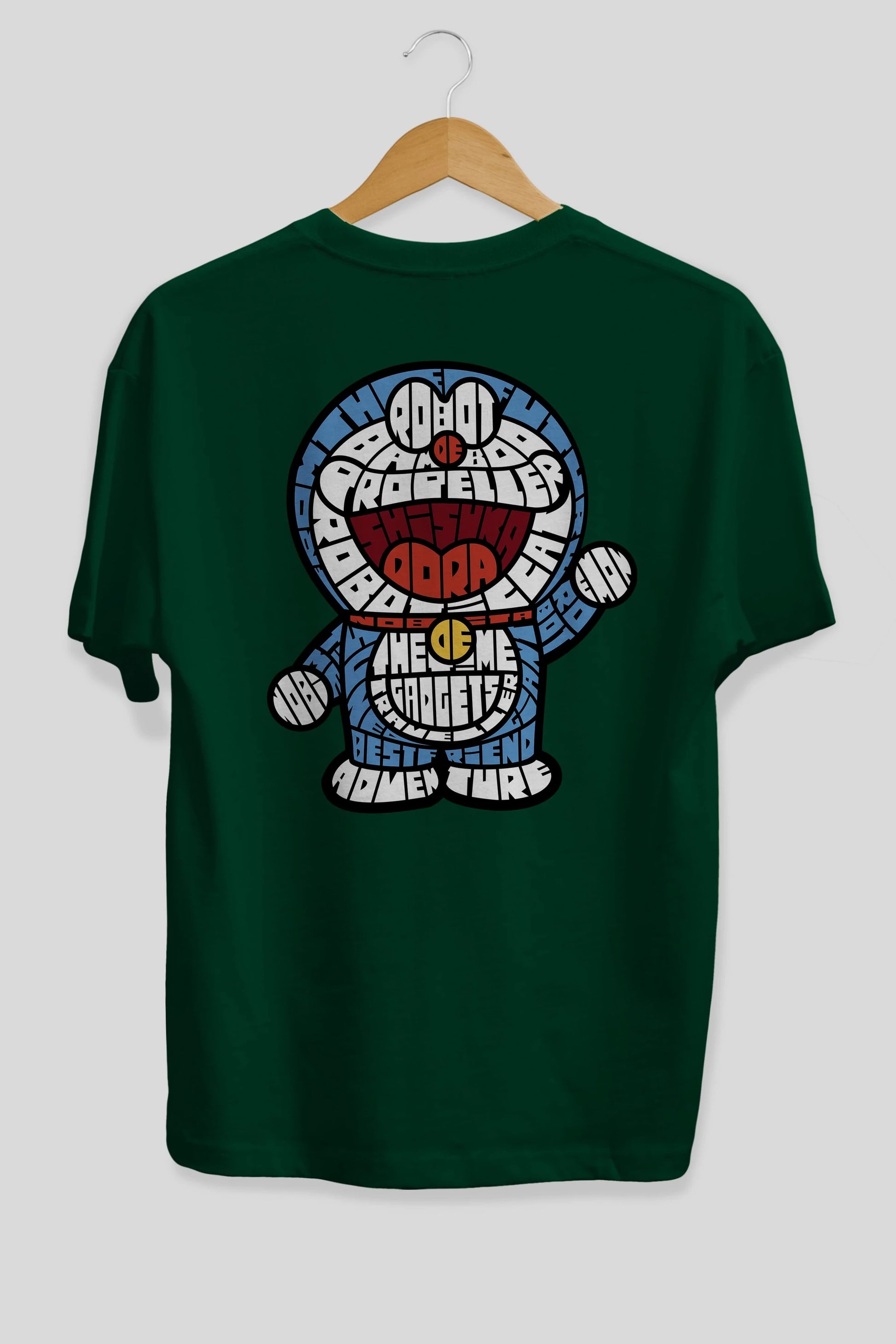 Robotic cat Arka Baskılı Oversize t-shirt %100 pamuk Erkek Kadın Unisex