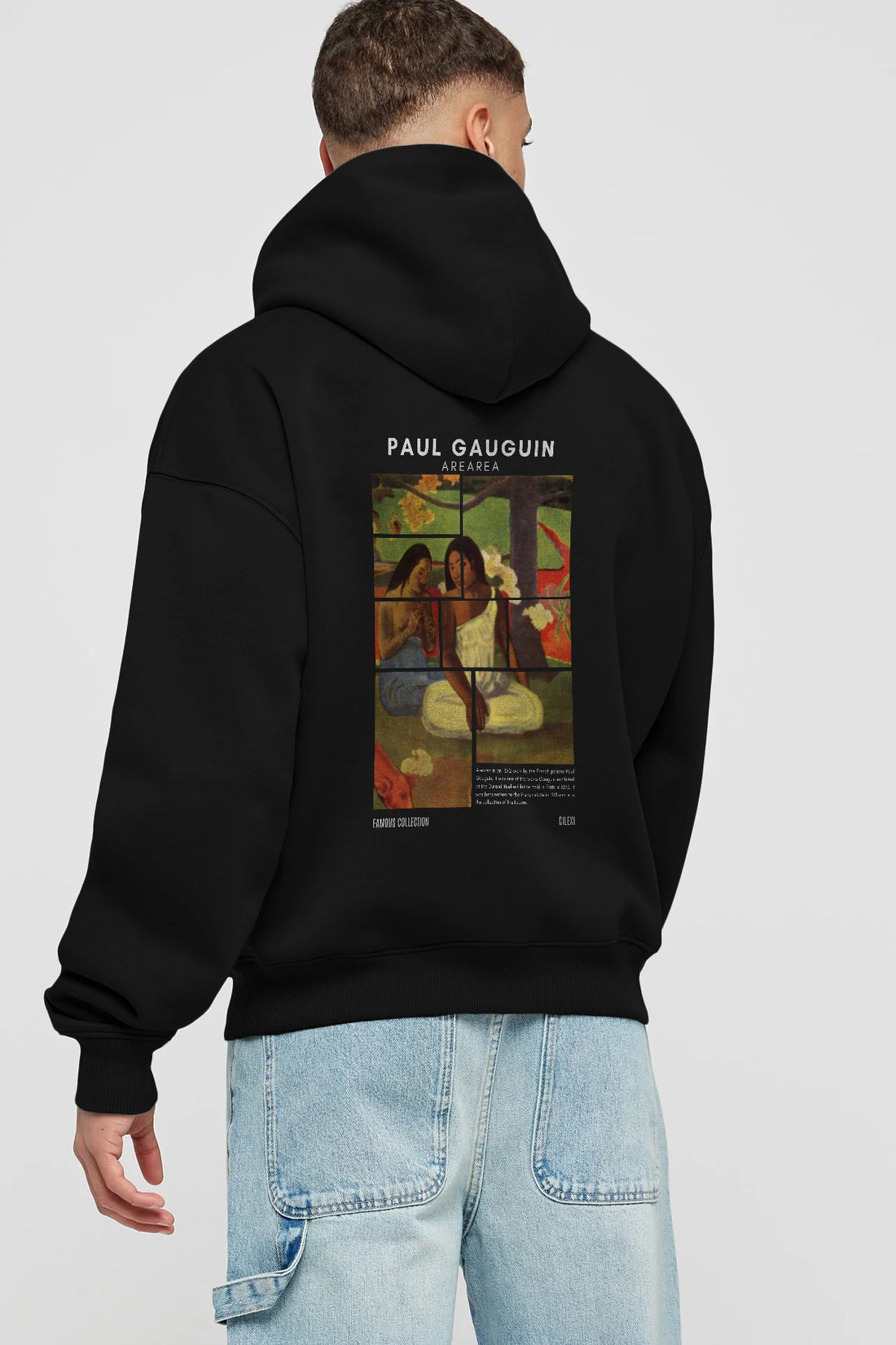 Paul Gauguin Arearea Arka Baskılı Hoodie Oversize Kapüşonlu Sweatshirt Erkek Kadın