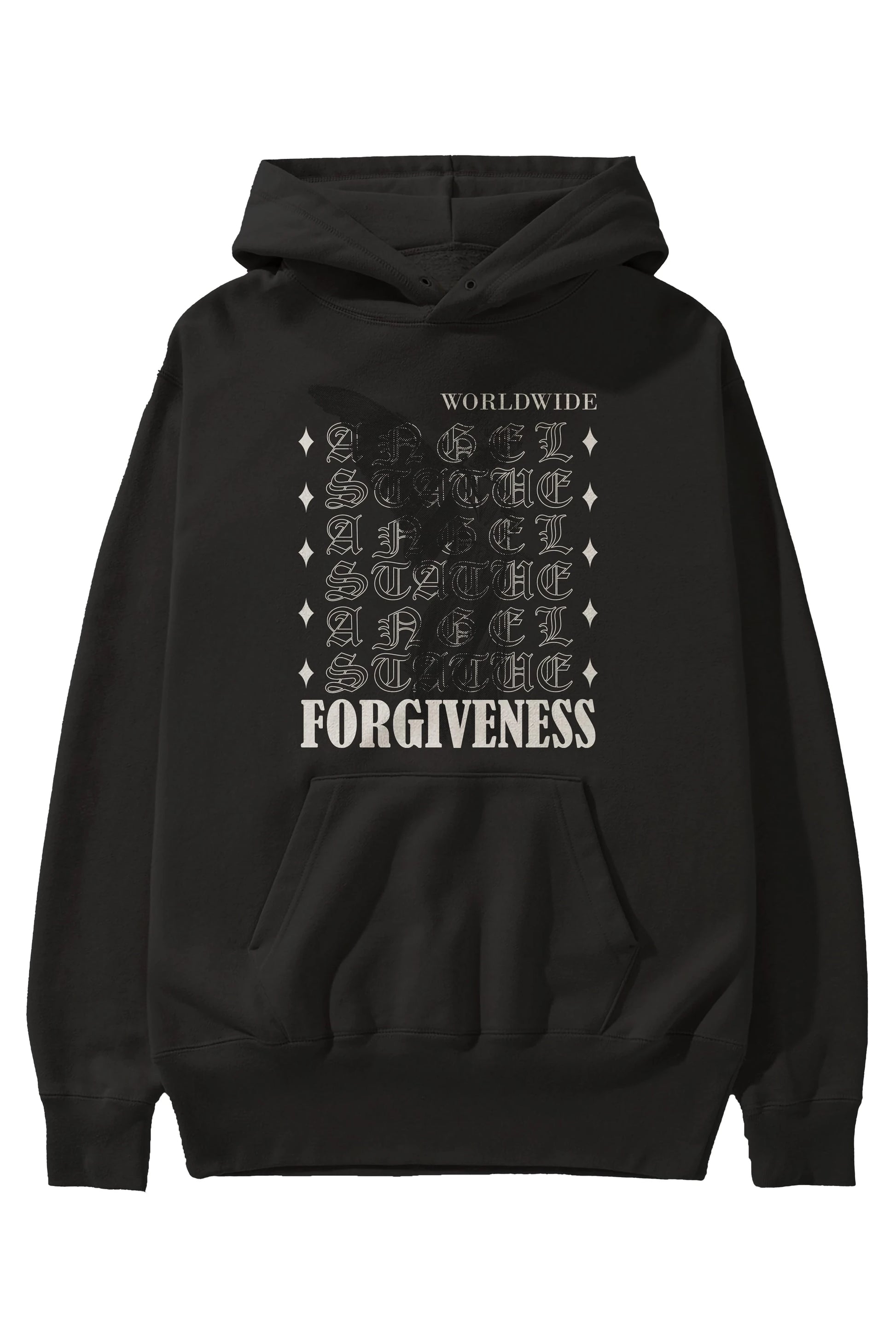 Angel Forgiveness Ön Baskılı Hoodie Oversize Kapüşonlu Sweatshirt Erkek Kadın Unisex