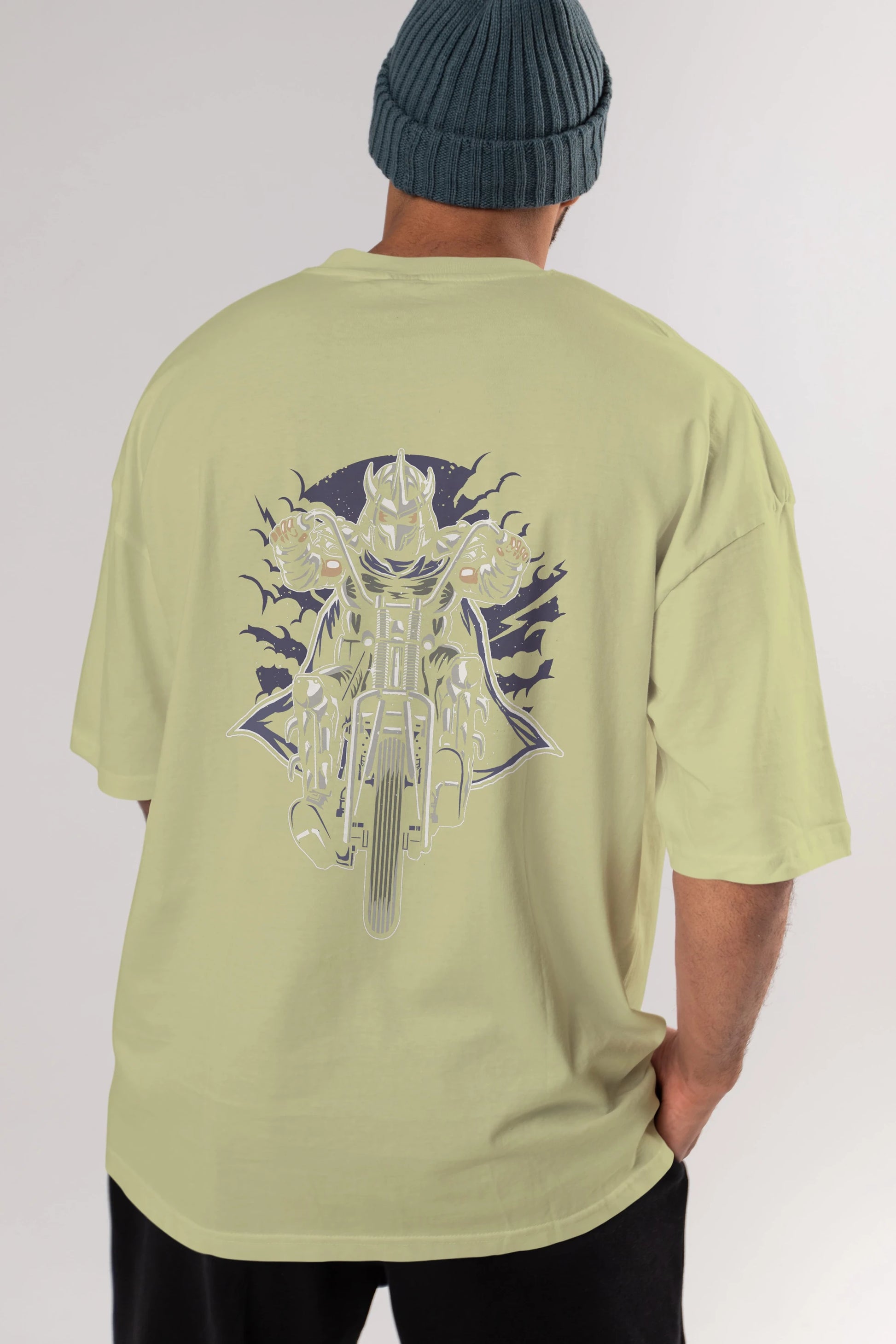 Shred Chopper Arka Baskılı Oversize t-shirt Erkek Kadın Unisex %100 Pamuk