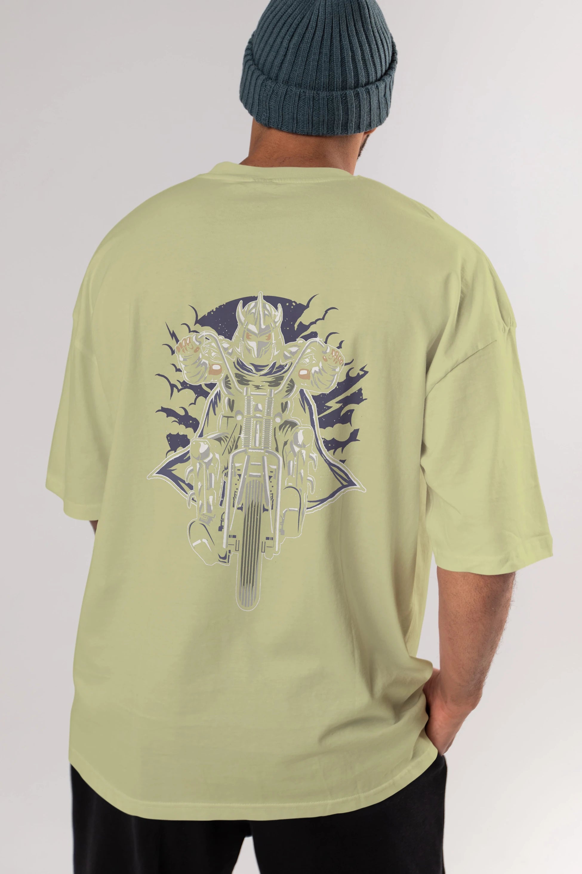 Shred Chopper Arka Baskılı Oversize t-shirt Erkek Kadın Unisex %100 Pamuk