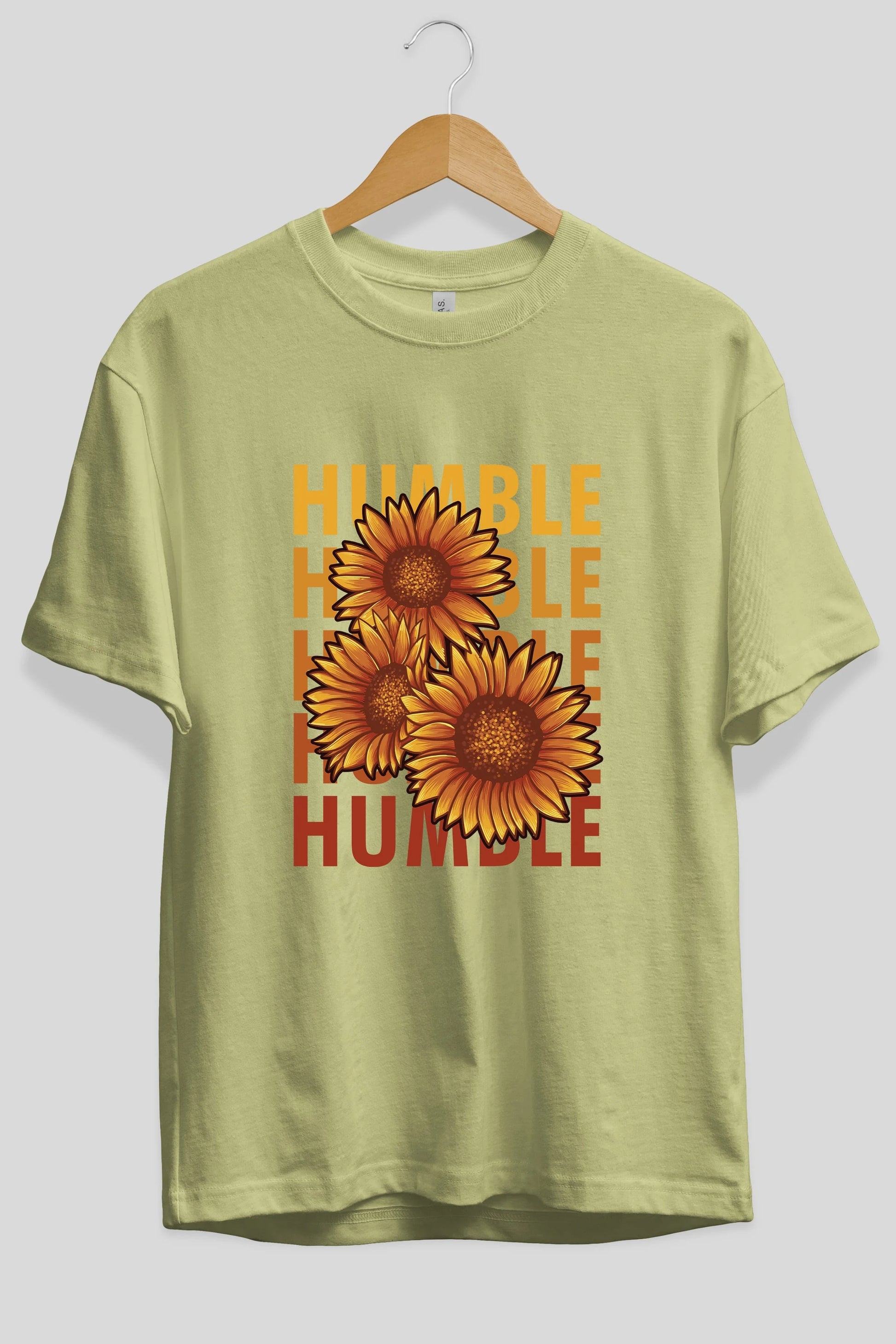 Humble 2 Ön Baskılı Oversize t-shirt Erkek Kadın Unisex