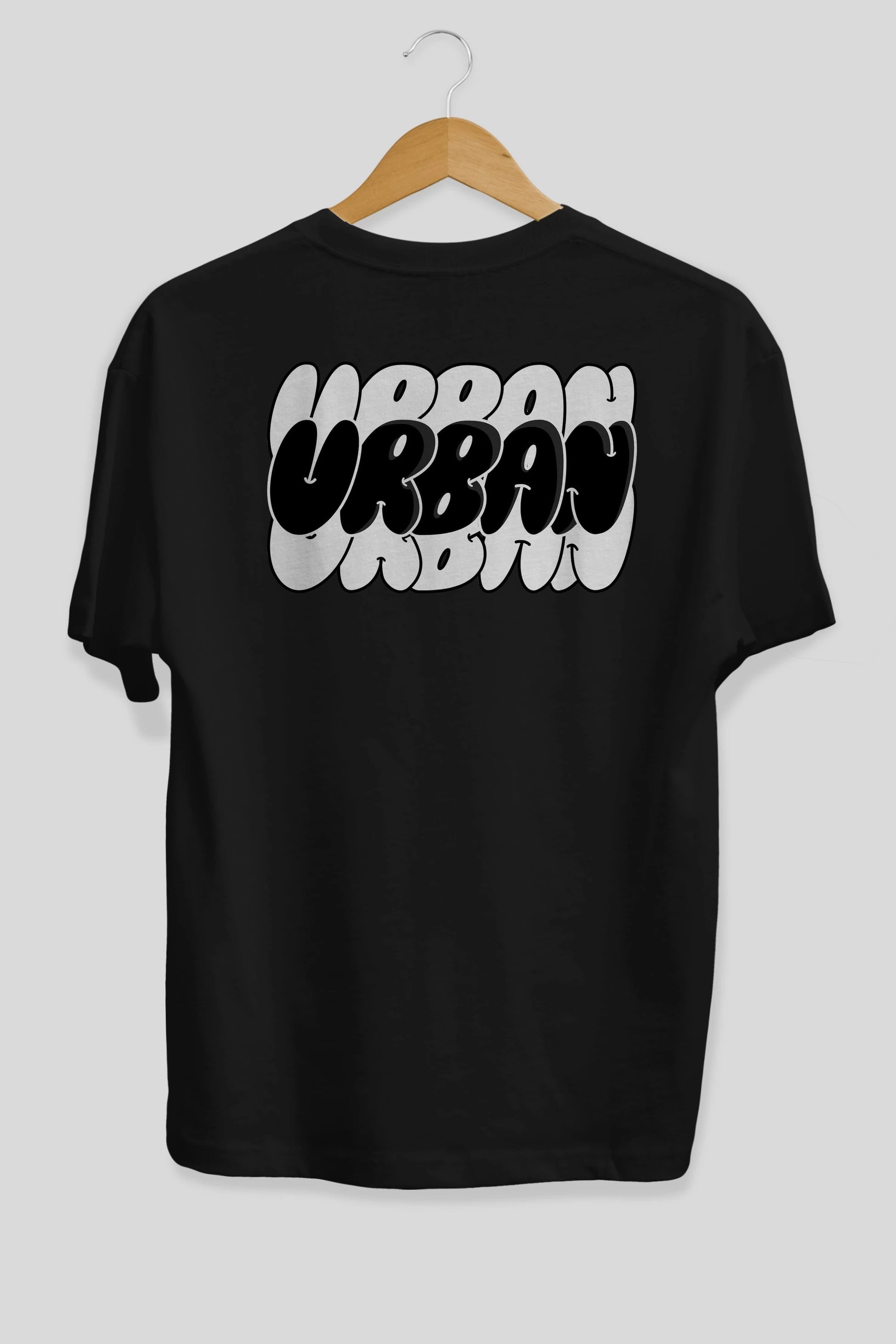 Urban Yazılı Arka Baskılı Oversize t-shirt Erkek Kadın Unisex