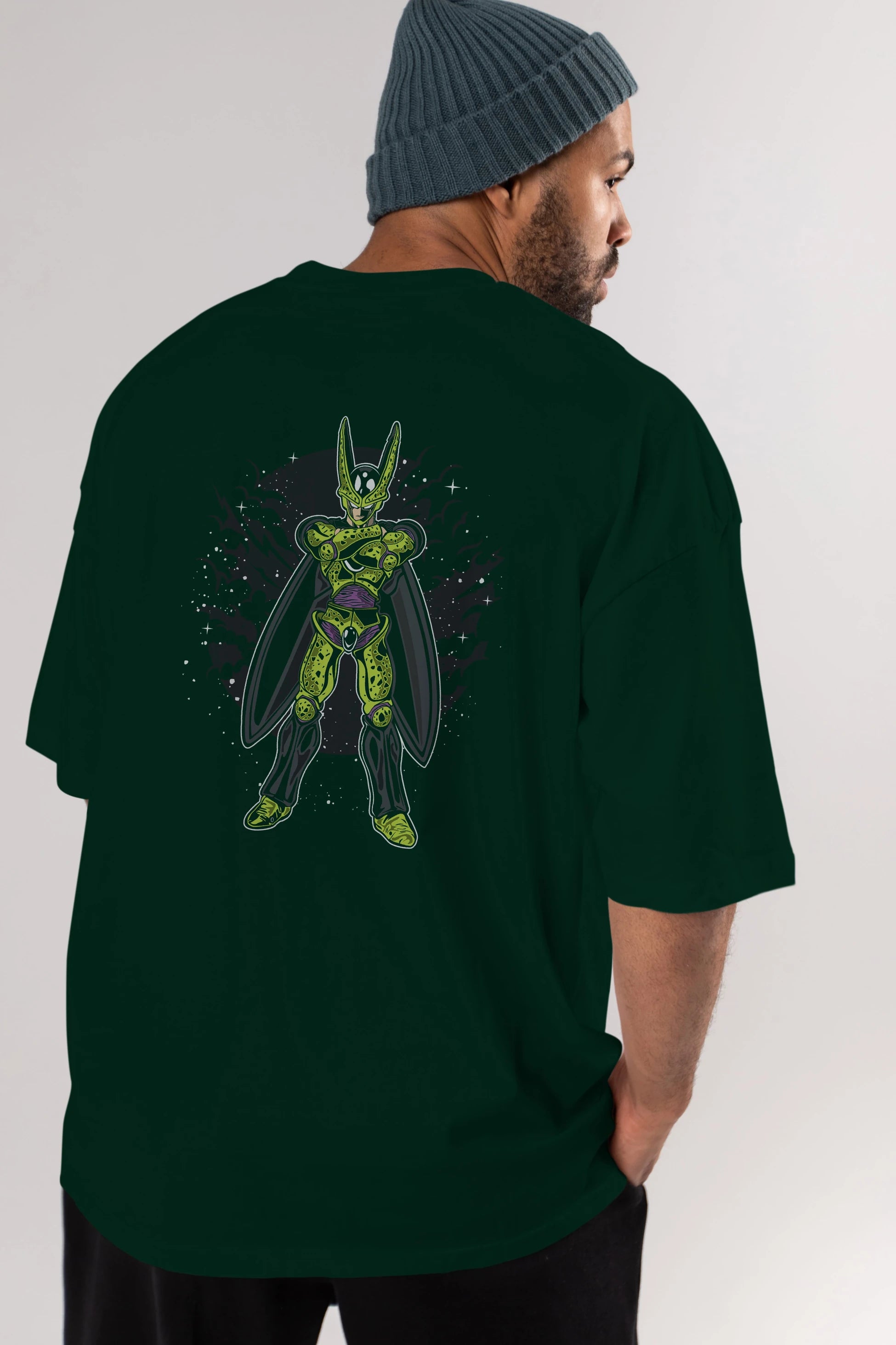 CELL Arka Baskılı Oversize t-shirt Erkek Kadın Unisex %100 Pamuk