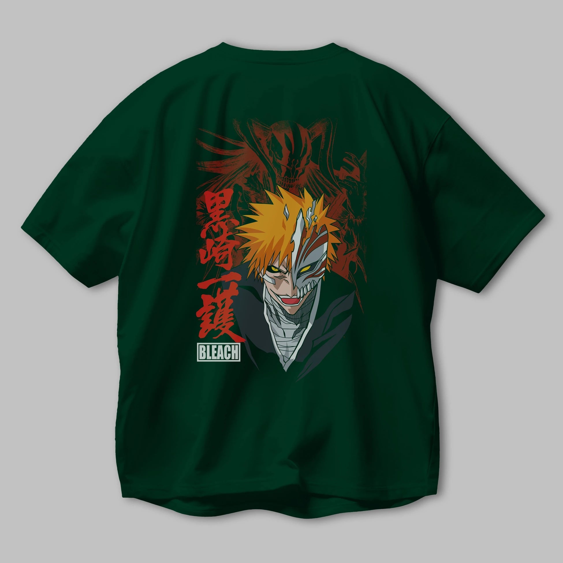 ICHIGO KUROSAKI VIZARD Anime Arka Baskılı Oversize t-shirt Erkek Kadın Unisex