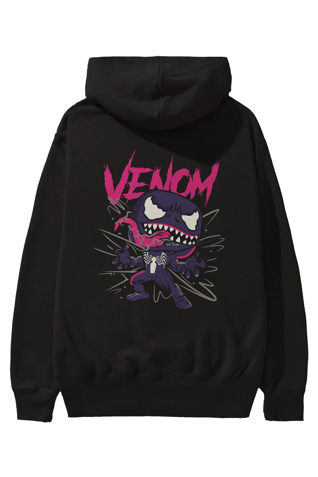 Venom (20) Arka Baskılı Hoodie Oversize Kapüşonlu Sweatshirt Erkek Kadın Unisex