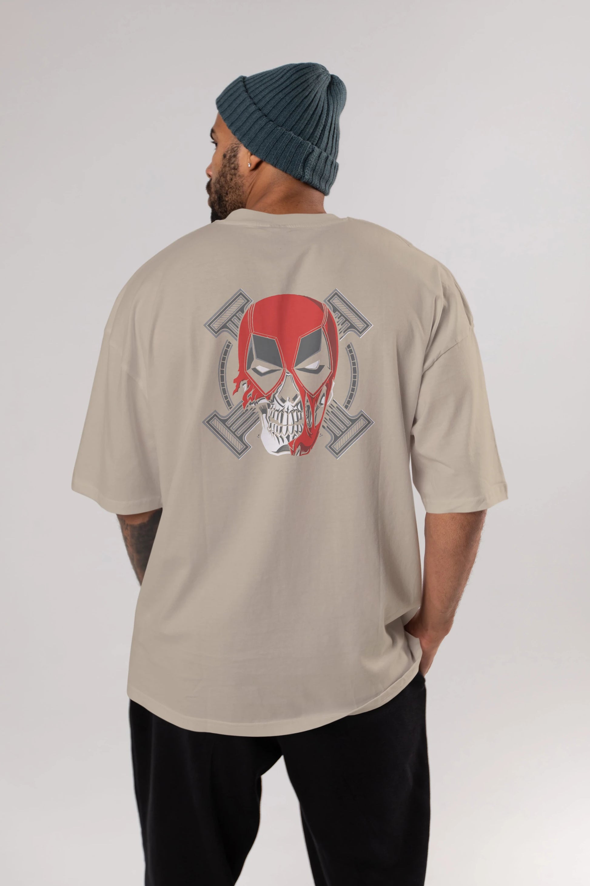 Deadpool (7) Arka Baskılı Oversize t-shirt Erkek Kadın Unisex %100 Pamuk Bisiklet Yaka tişort