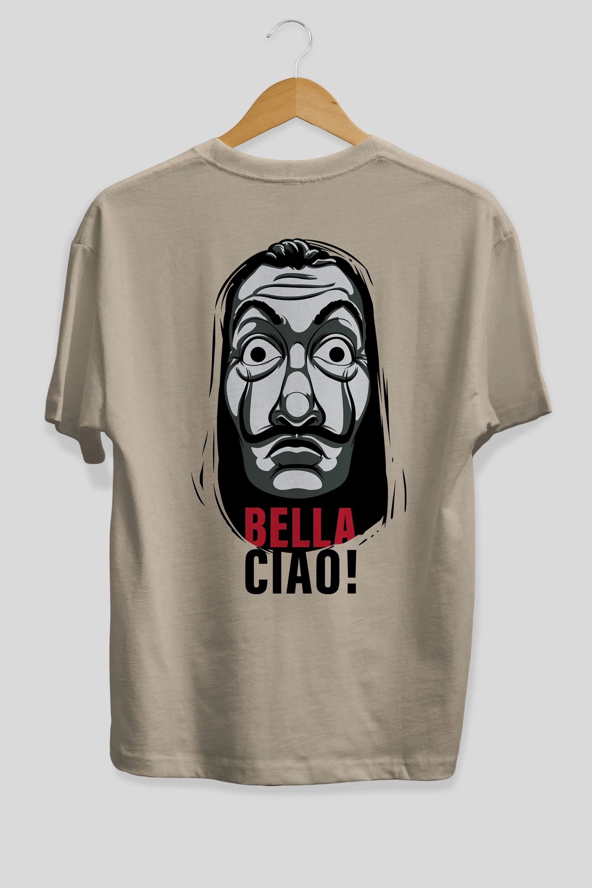 La Casa De Papel (12) Arka Baskılı Oversize t-shirt Erkek Kadın Unisex %100 Pamuk Bisiklet Yaka tişort