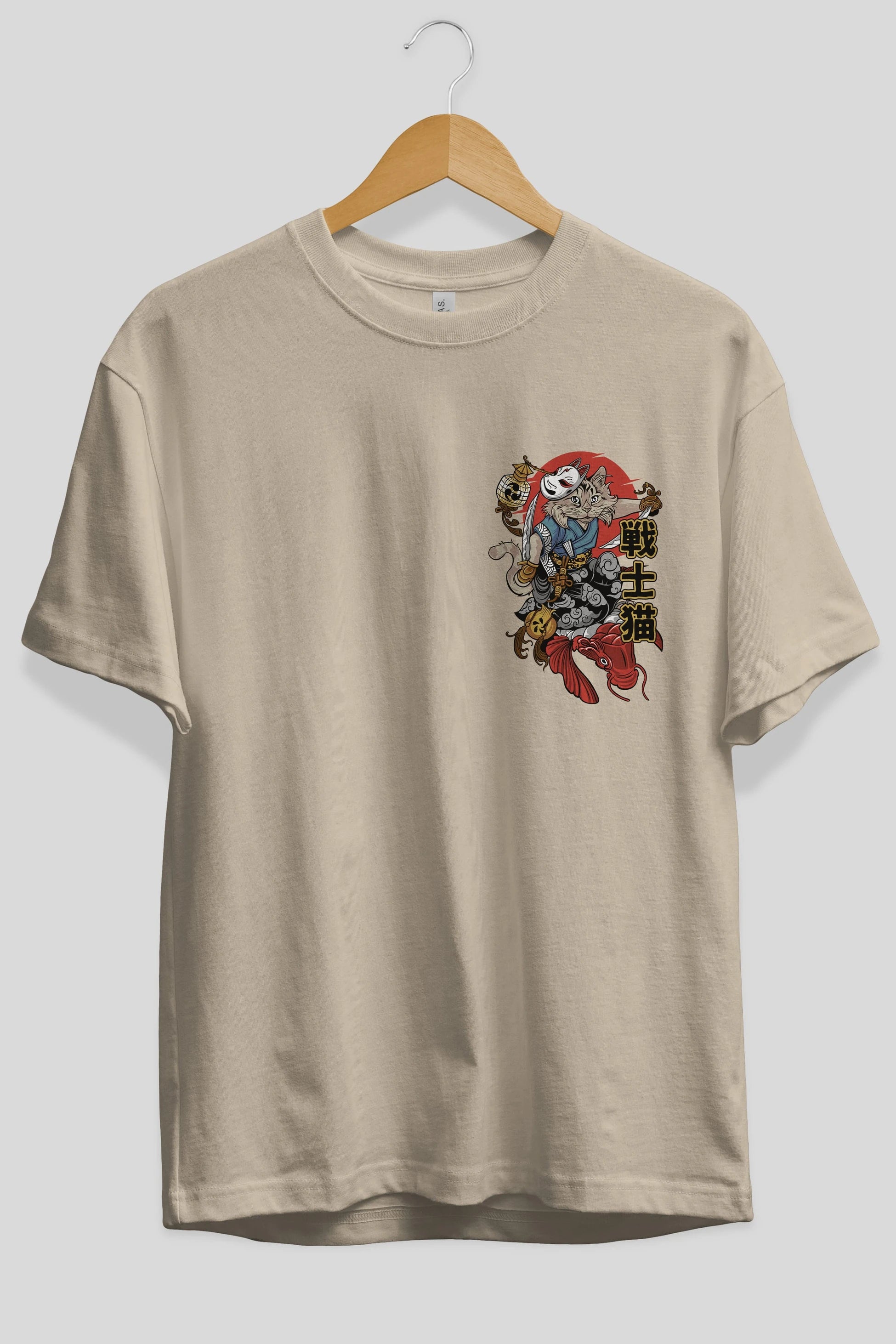 TRIBAL (2) Ön Sol Baskılı Oversize t-shirt Erkek Kadın Unisex %100 Pamuk Bisiklet Yaka tişort