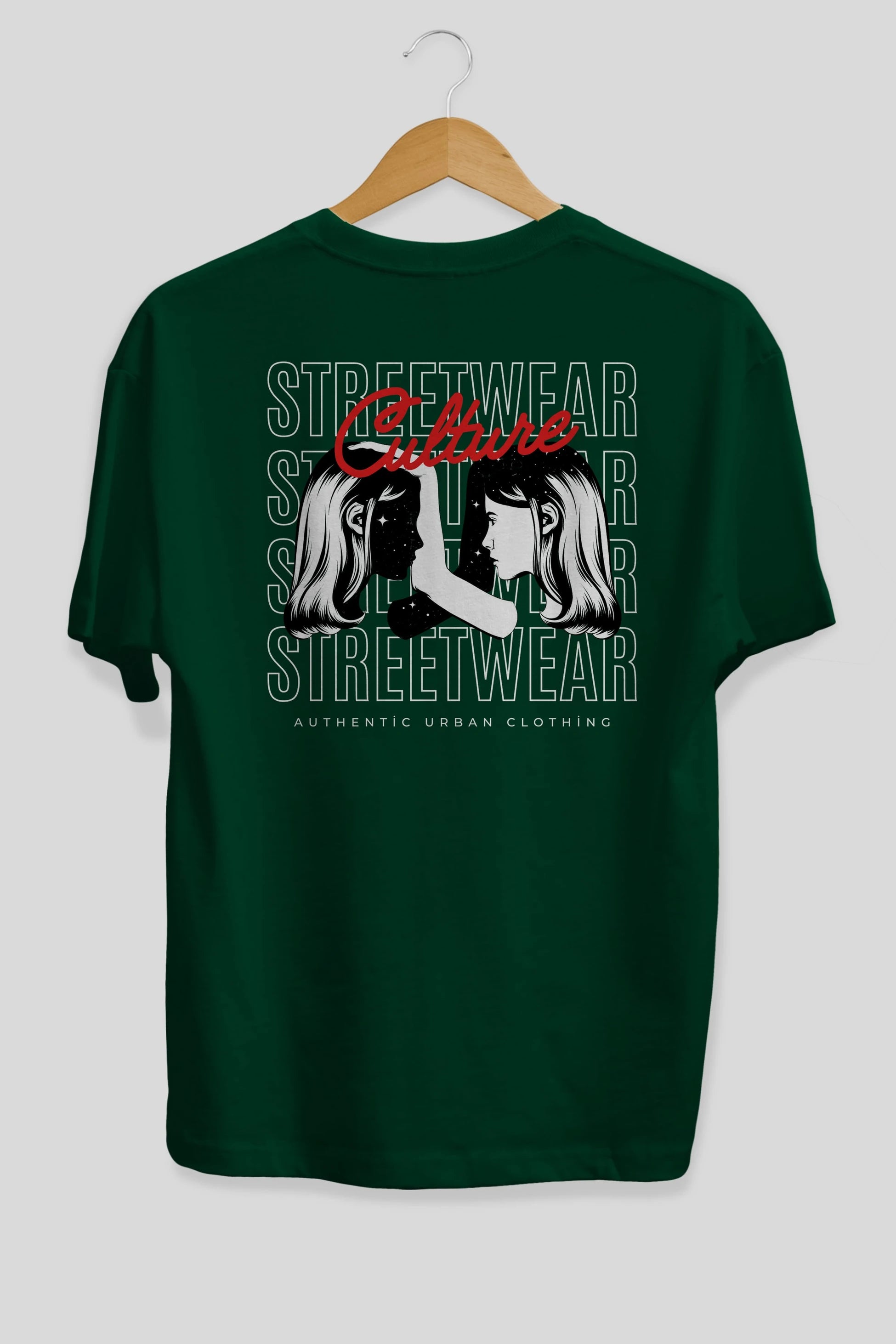 Culture Streetwear Yazılı Arka Baskılı Oversize t-shirt Erkek Kadın Unisex