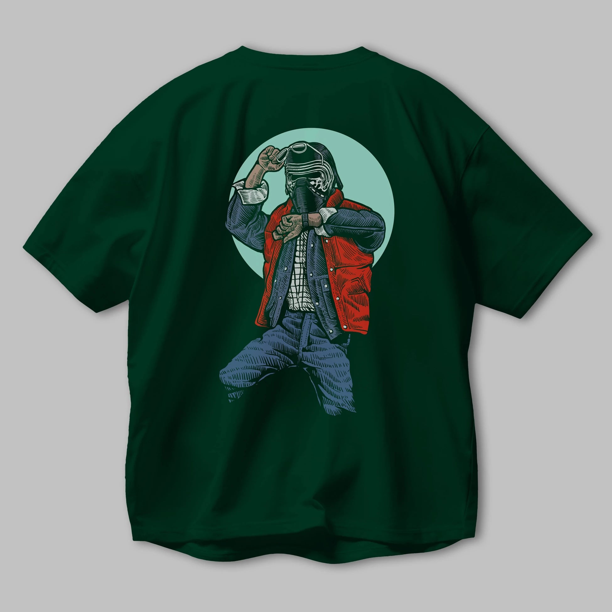 Kylo Mcfly Arka Baskılı Oversize t-shirt Erkek Kadın Unisex %100 Pamuk