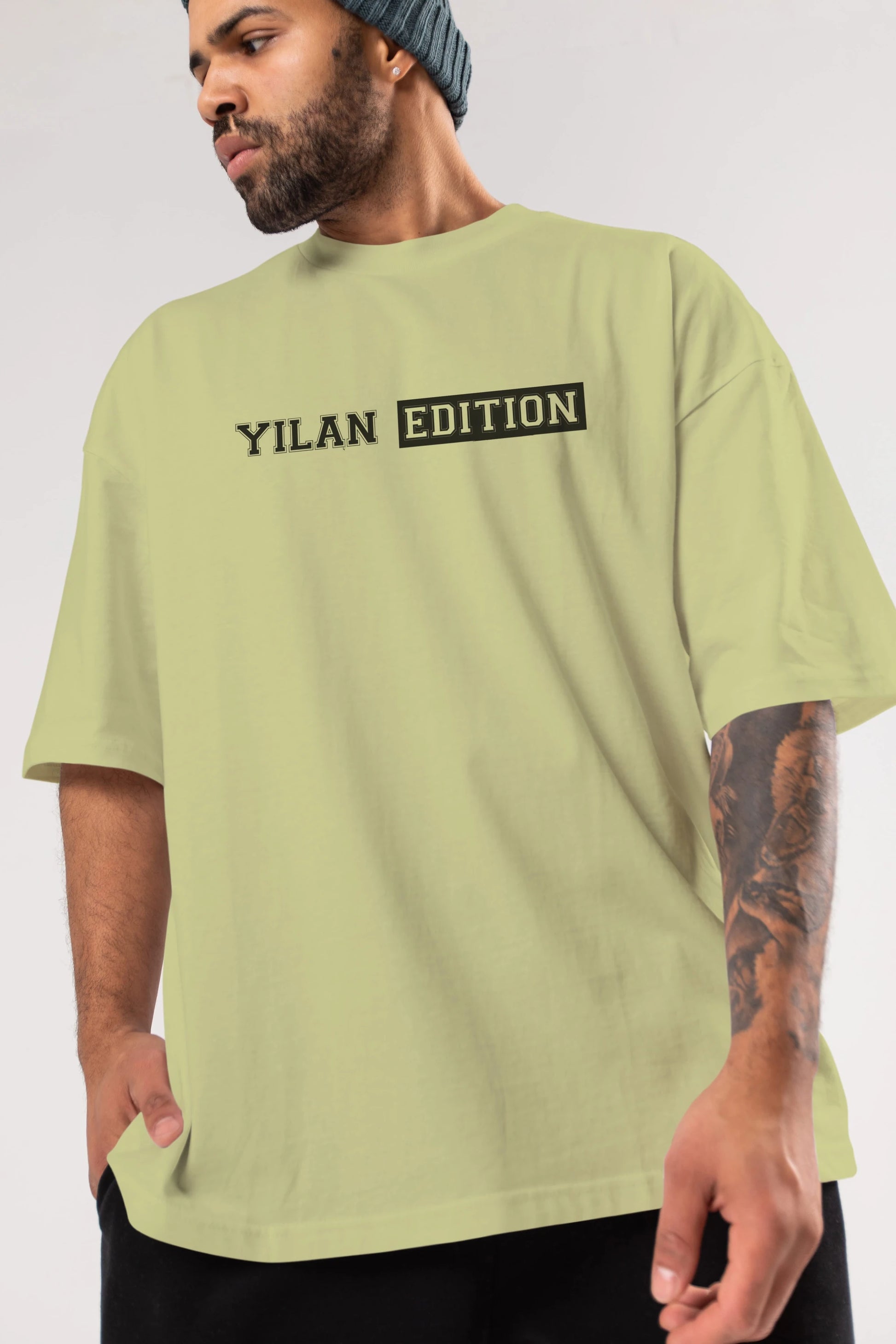 Yılan Edition Ön Baskılı Oversize t-shirt %100 pamuk Erkek Kadın Unisex