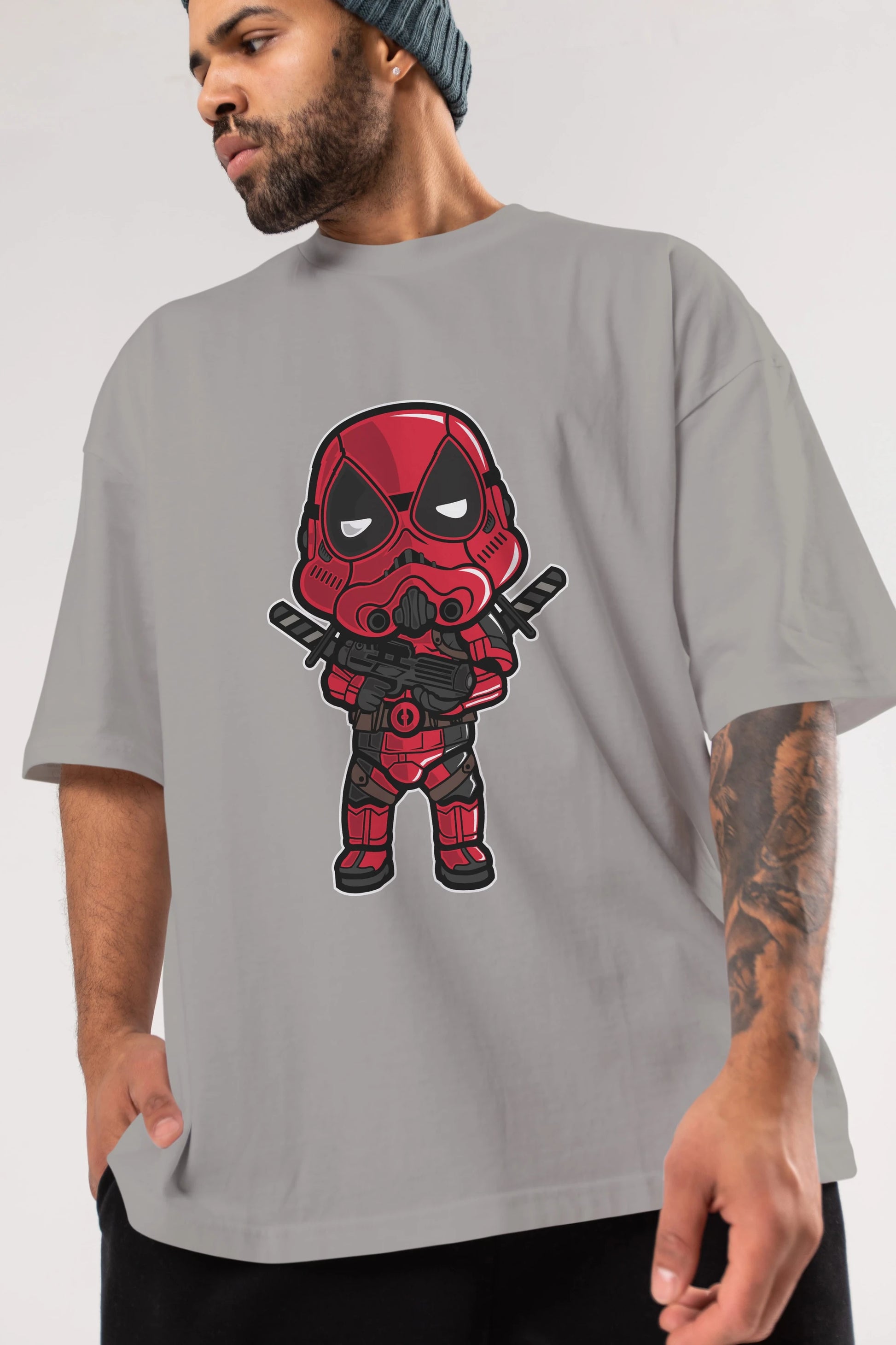Deadpool (22) Ön Baskılı Oversize t-shirt Erkek Kadın Unisex %100 Pamuk Bisiklet Yaka tişort