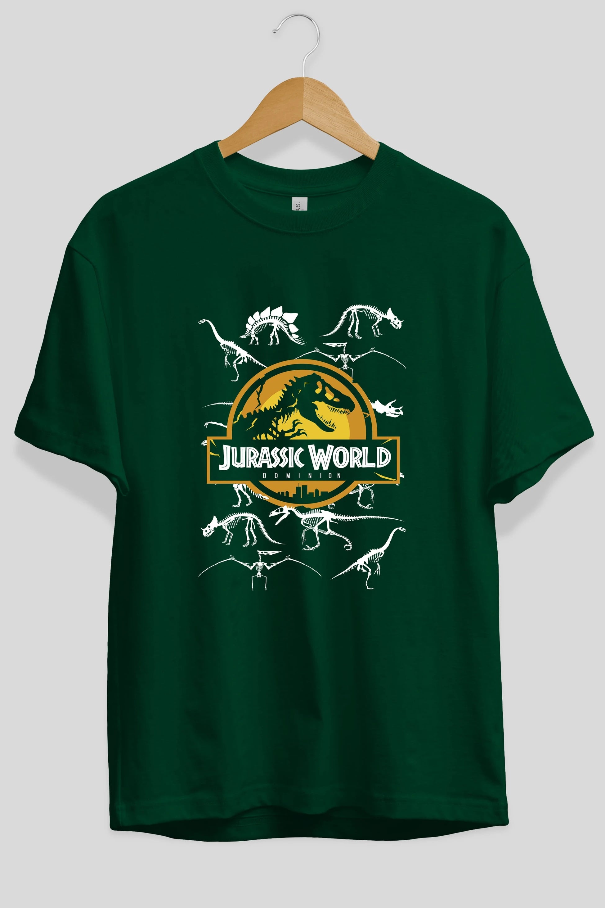 Jurassic Park (5) Ön Baskılı Oversize t-shirt Erkek Kadın Unisex %100 Pamuk Bisiklet Yaka tişort