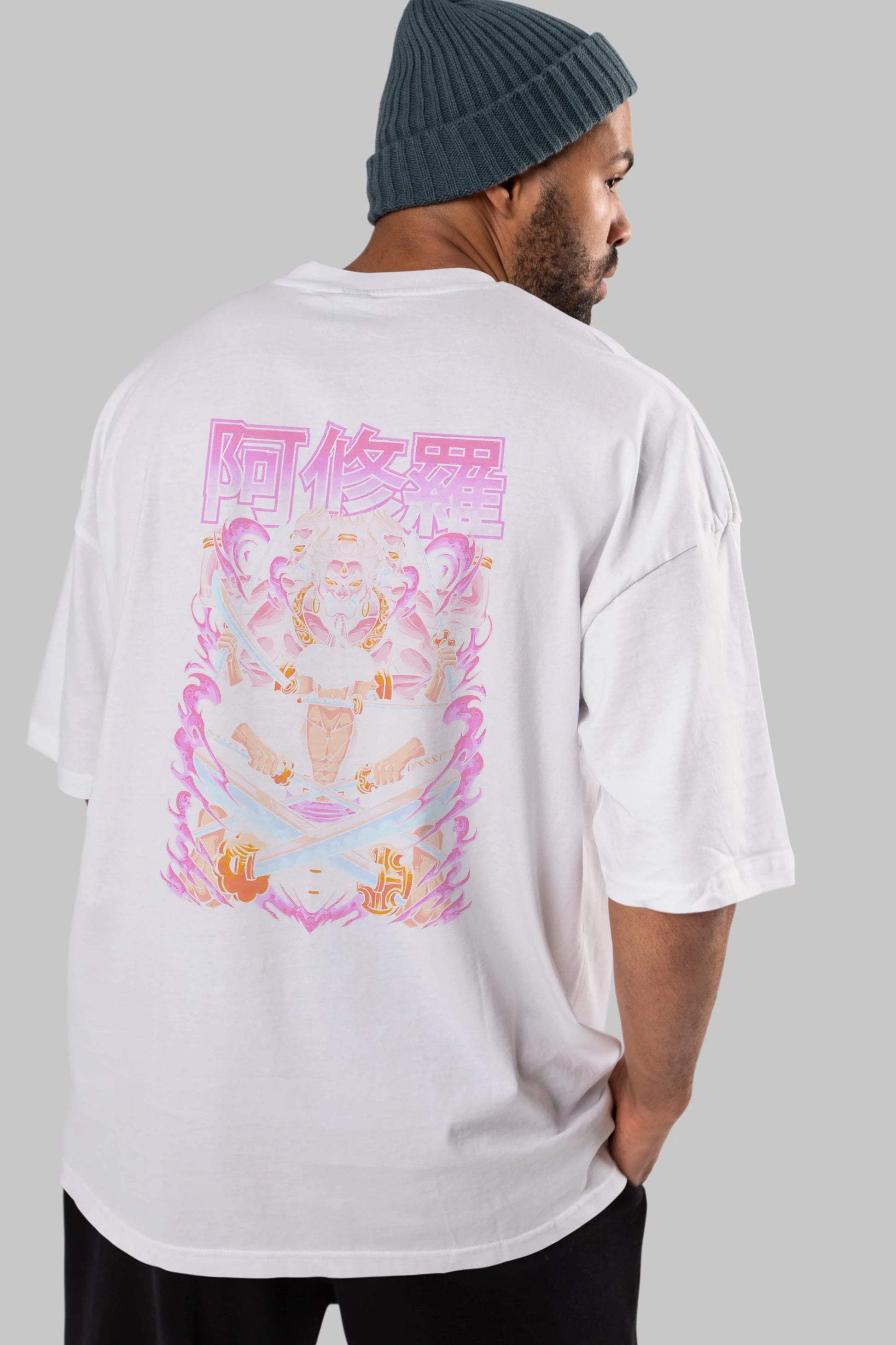 Roronoa Zoro 1 Anime Arka Baskılı Oversize t-shirt Erkek Kadın Unisex