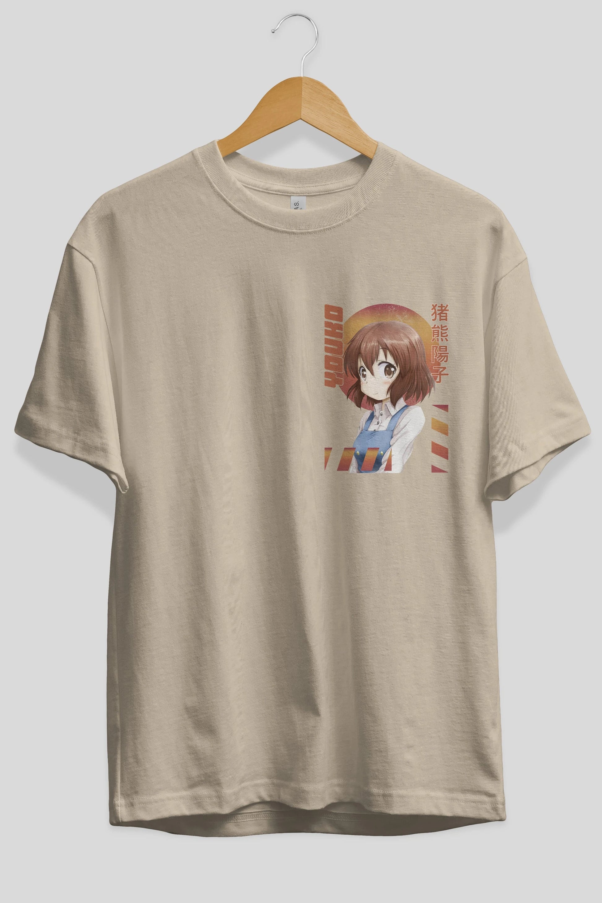 Youko Inokuma 5 Ön Sol Baskılı Oversize t-shirt Erkek Kadın Unisex %100 Pamuk Bisiklet Yaka tişort