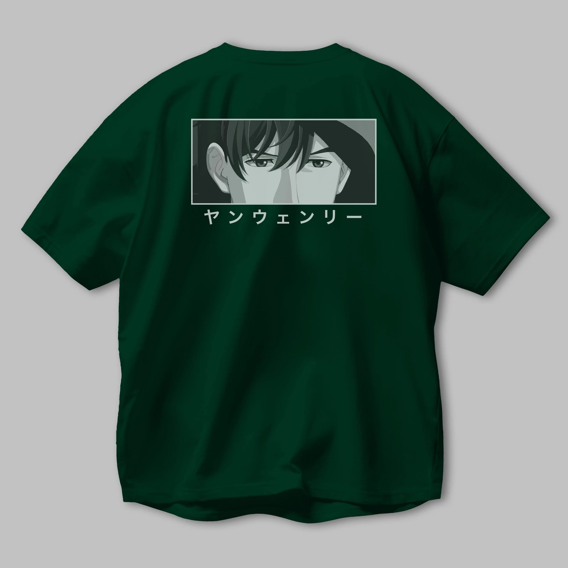 Wen-li Yang 1 Anime Arka Baskılı Oversize t-shirt Erkek Kadın Unisex
