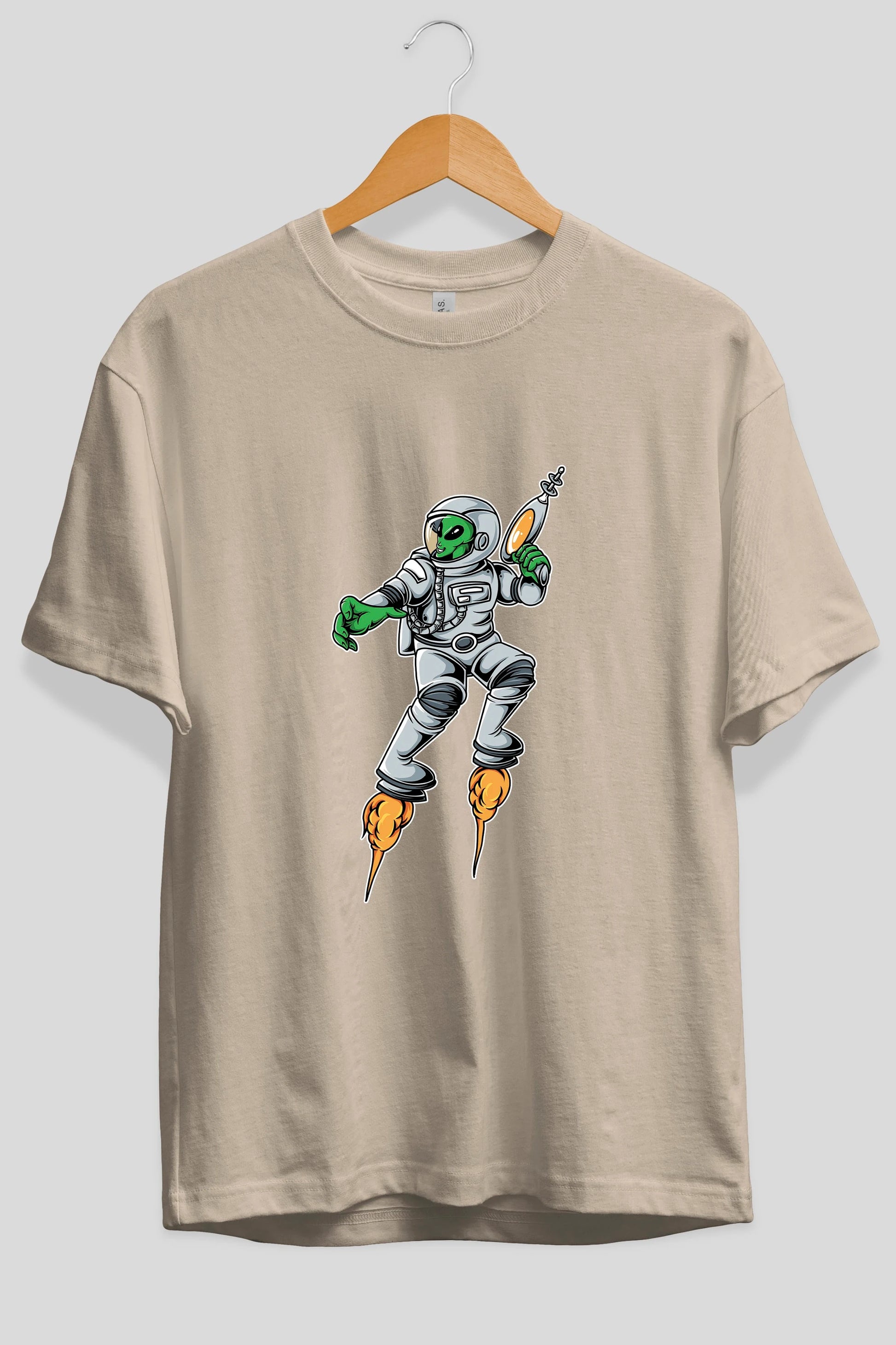 Alien Wars Tshirt Ön Baskılı Oversize t-shirt Erkek Kadın Unisex
