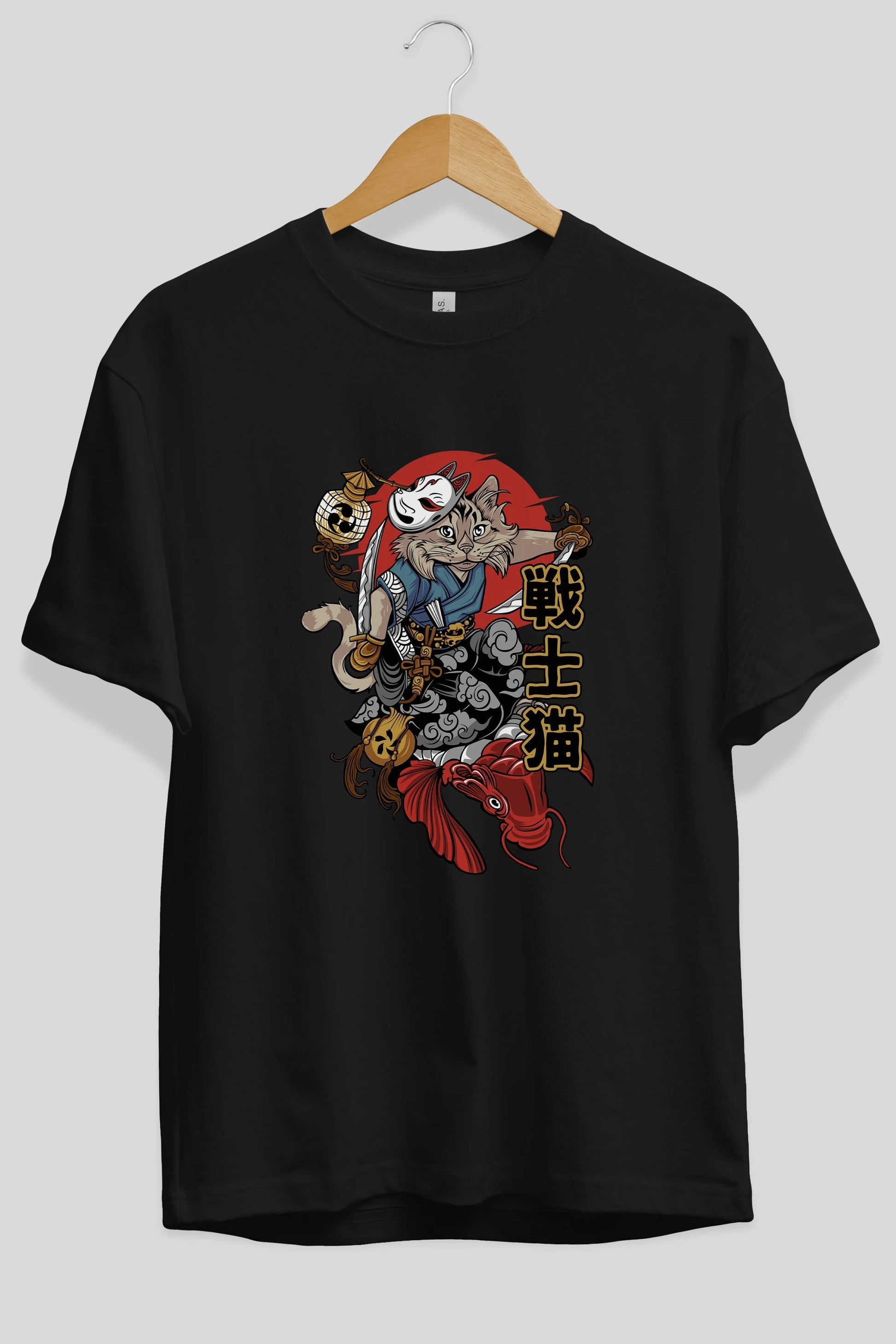 TRIBAL (2) Anime Ön Baskılı Oversize t-shirt %100 pamuk Erkek Kadın Unisex