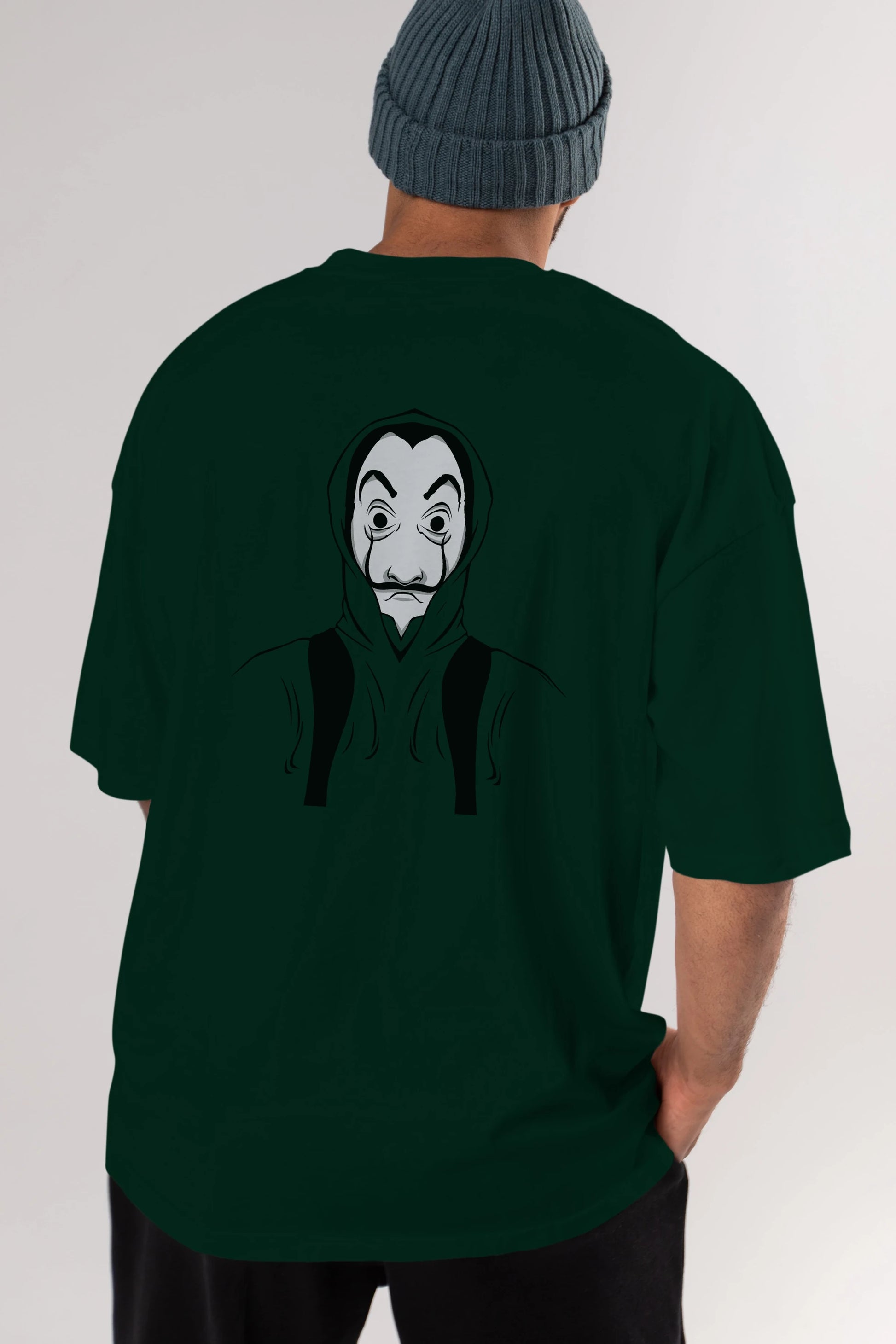 La Casa De Papel (7) Arka Baskılı Oversize t-shirt Erkek Kadın Unisex %100 Pamuk Bisiklet Yaka tişort