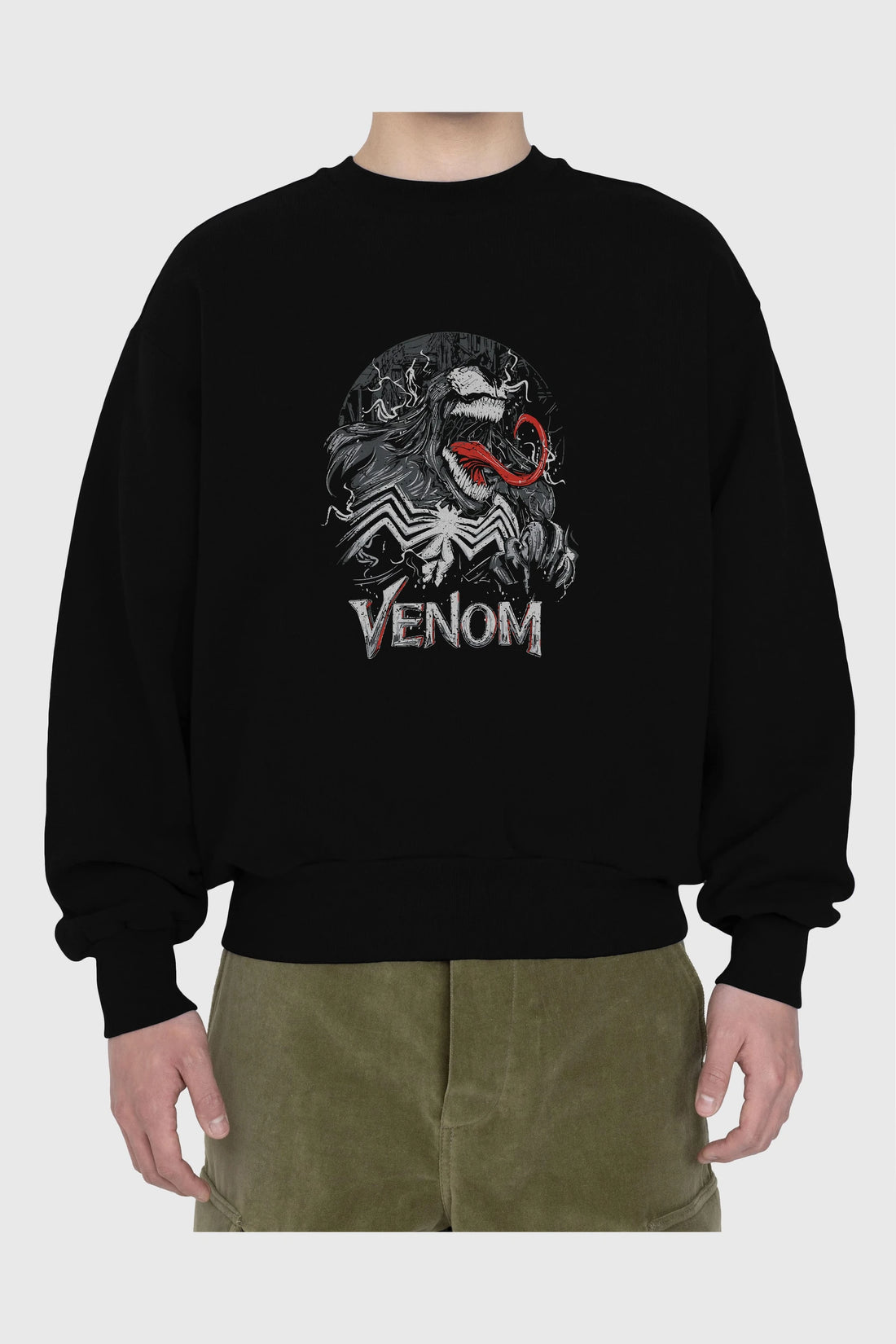 Venom (13) Ön Baskılı Oversize Sweatshirt Erkek Kadın Unisex