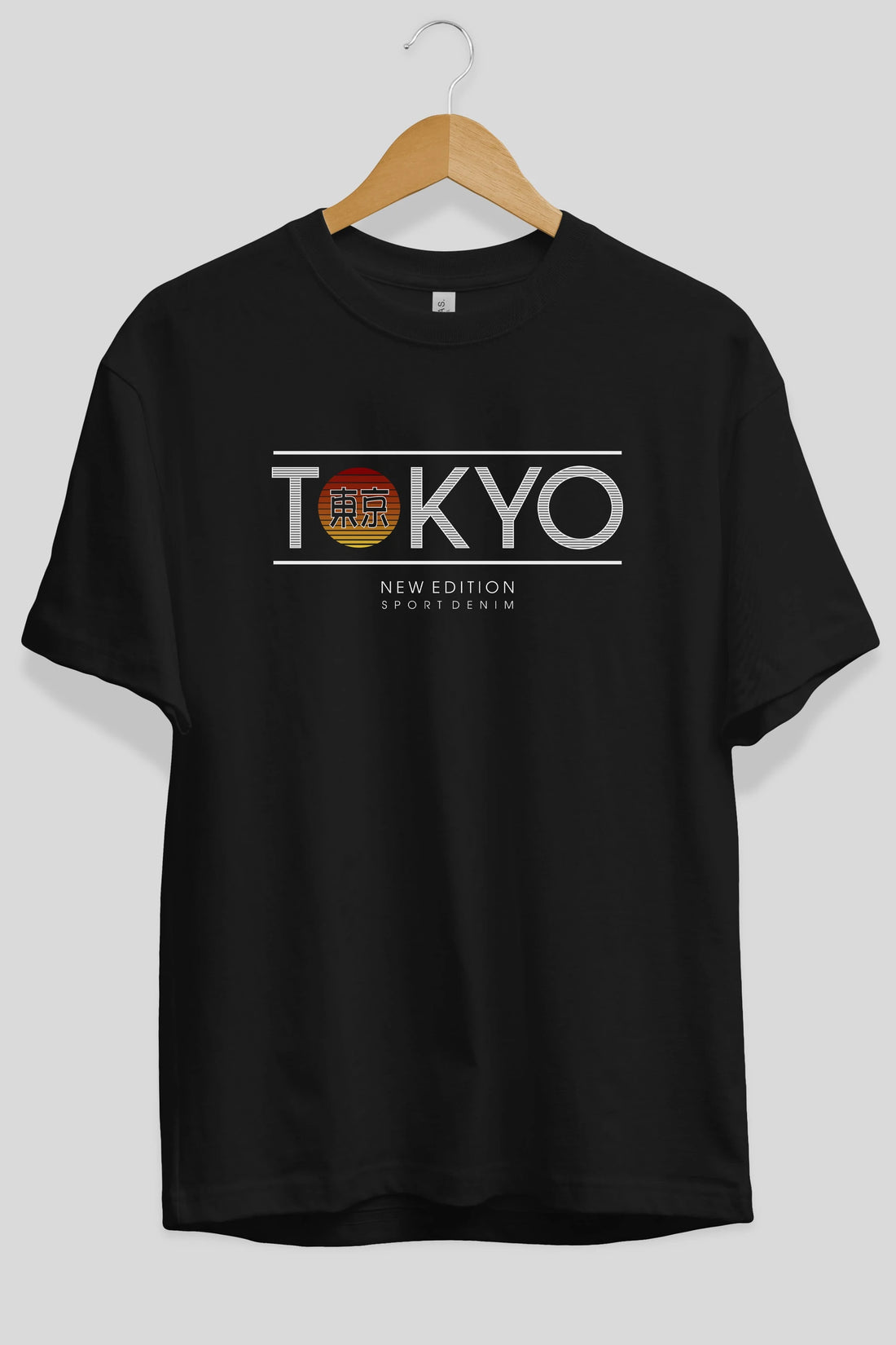 Tokyo Sport Ön Baskılı Oversize t-shirt Erkek Kadın Unisex