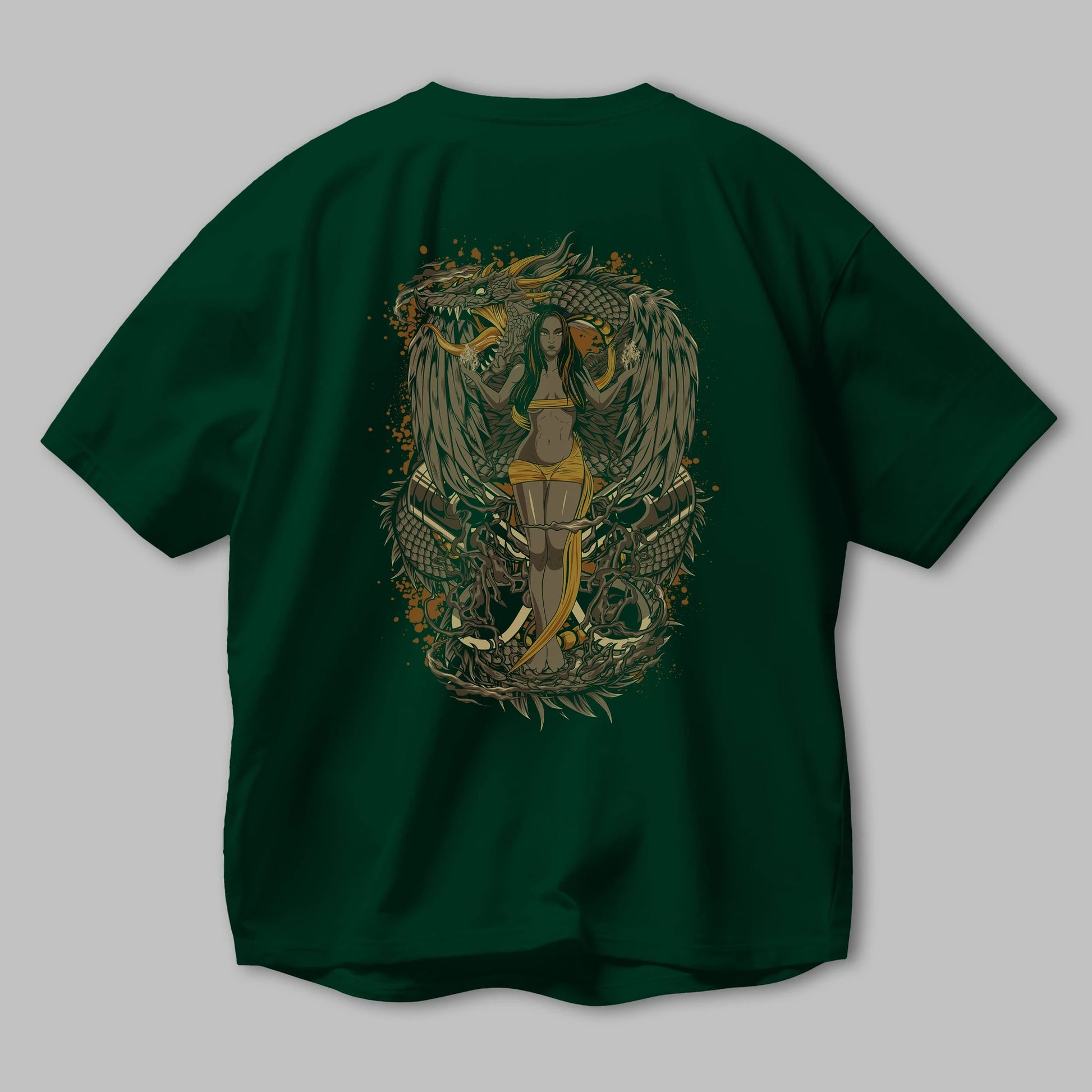 TRIBAL (3) Anime Arka Baskılı Oversize t-shirt Erkek Kadın Unisex