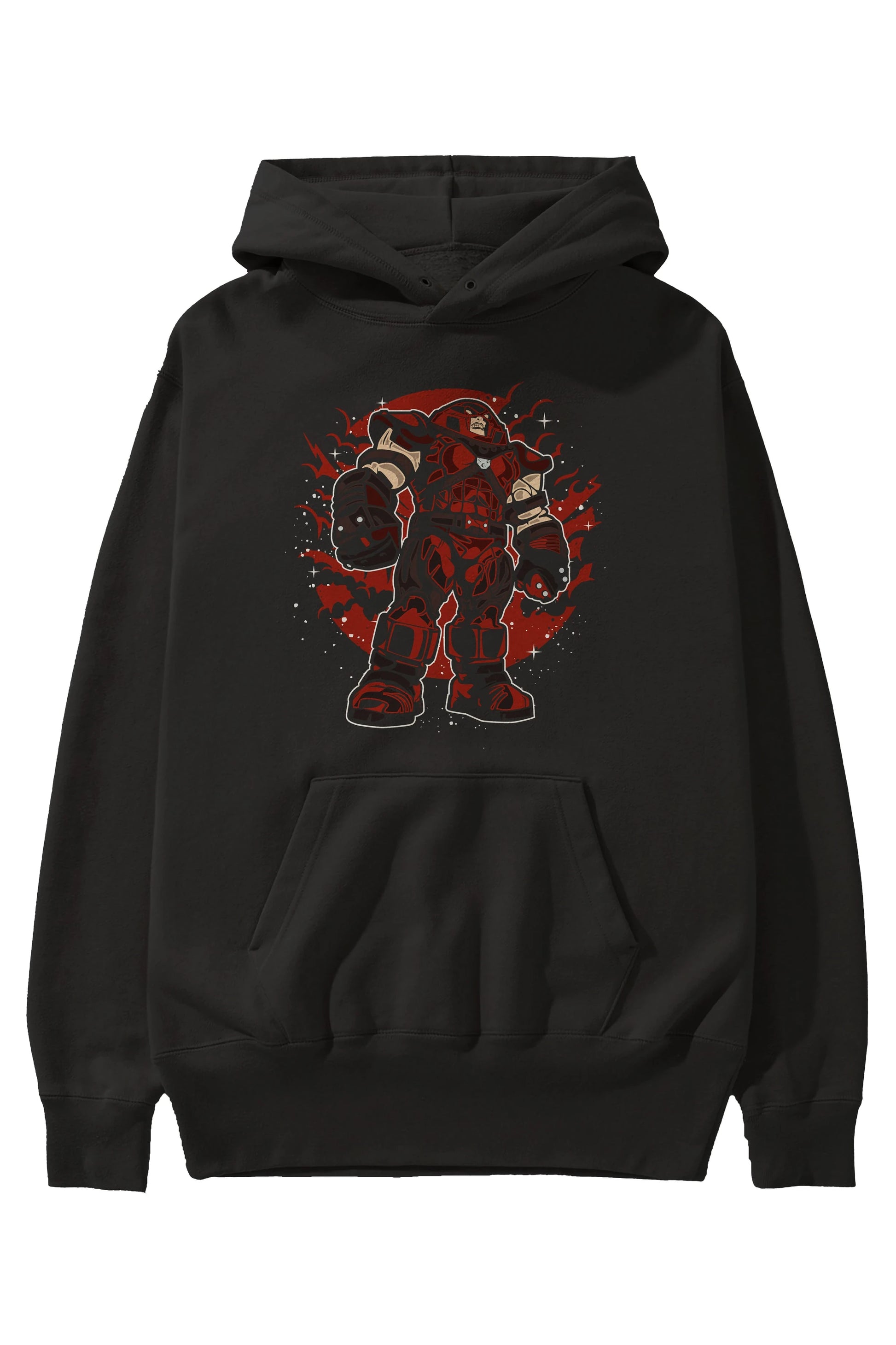 JUGERNAUT Ön Baskılı Hoodie Oversize Kapüşonlu Sweatshirt Erkek Kadın Unisex
