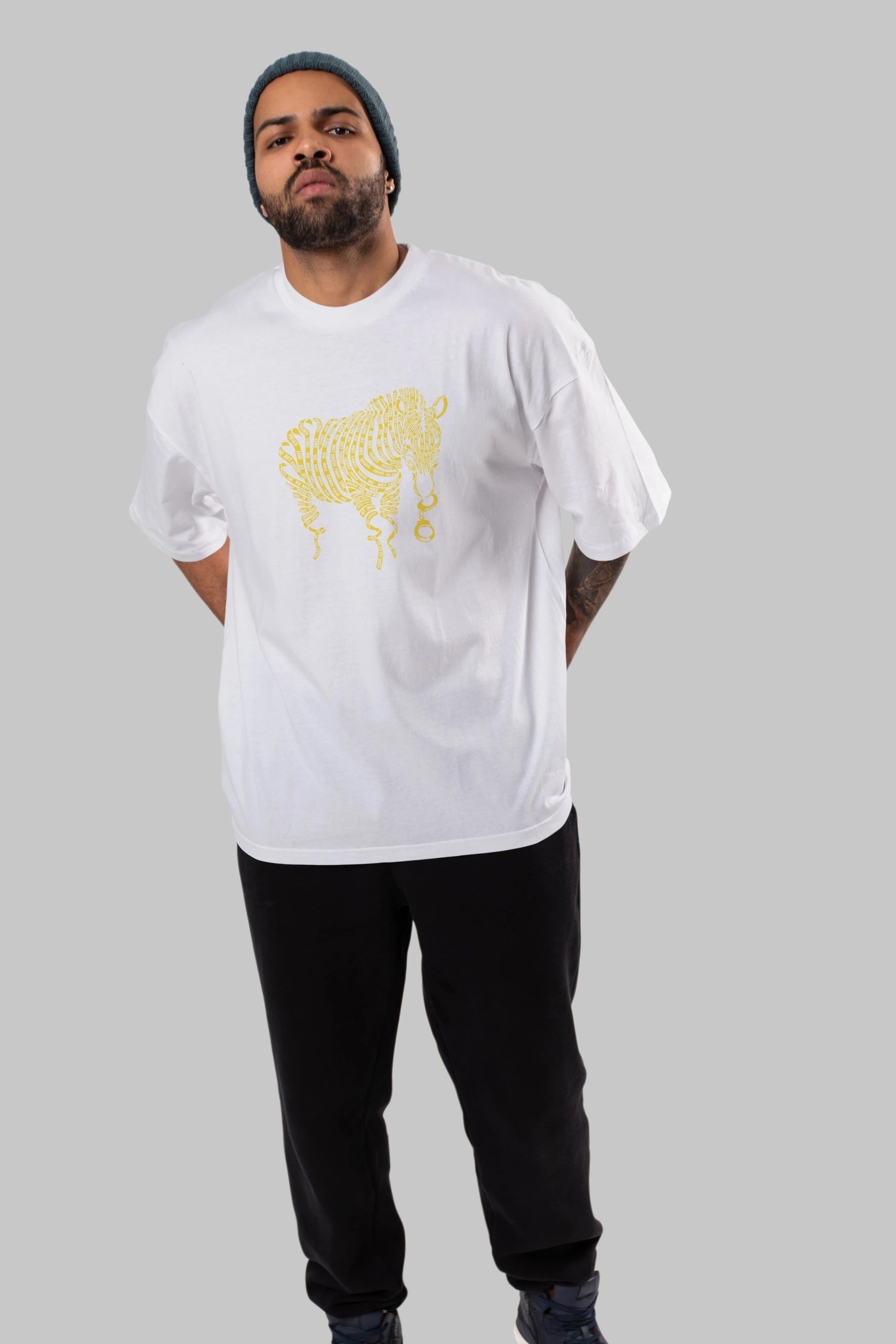 Nature of Crime Ön Baskılı Oversize t-shirt %100 pamuk Erkek Kadın Unisex
