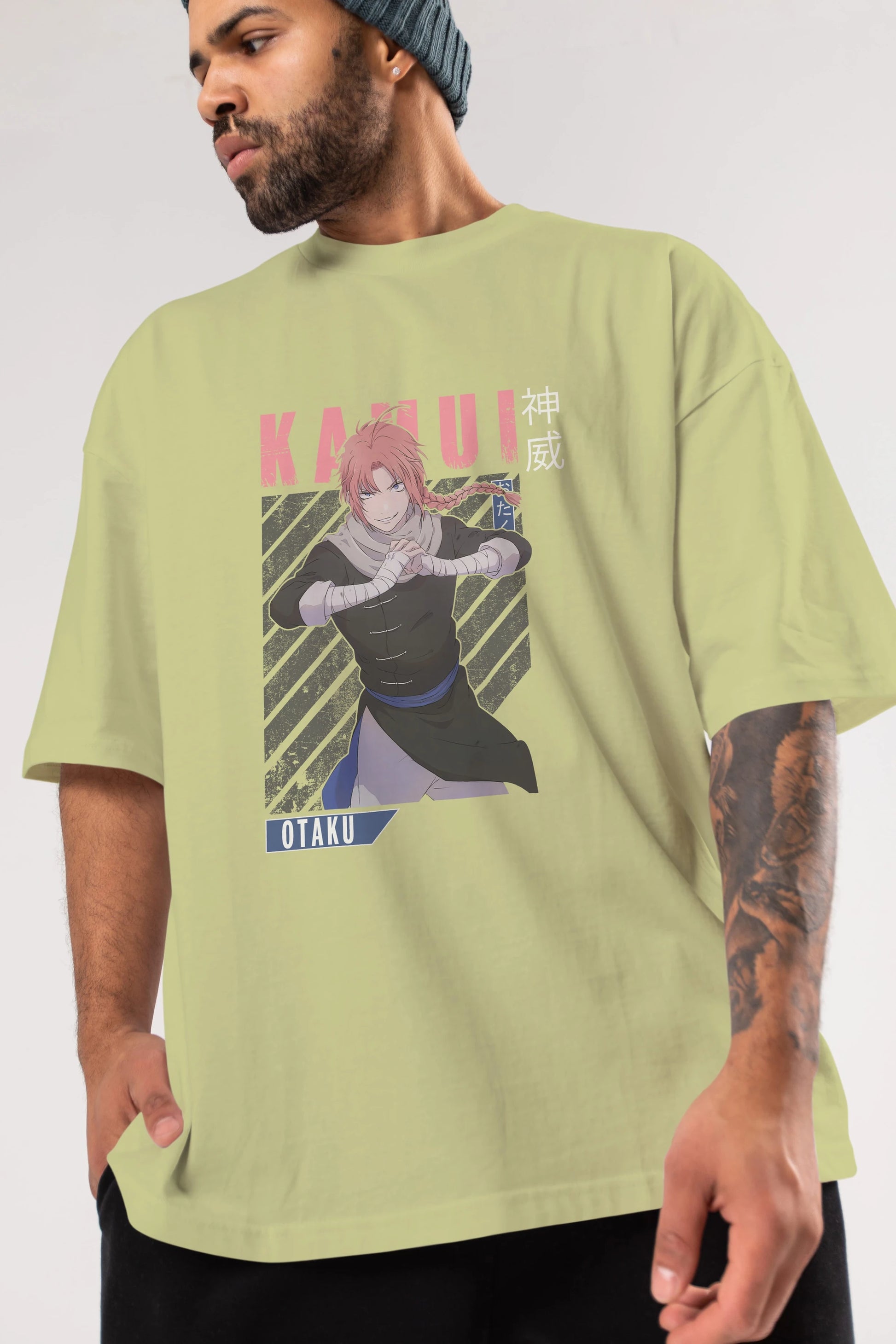 Kamui GINTAMA Anime Ön Baskılı Oversize t-shirt %100 pamuk Erkek Kadın Unisex