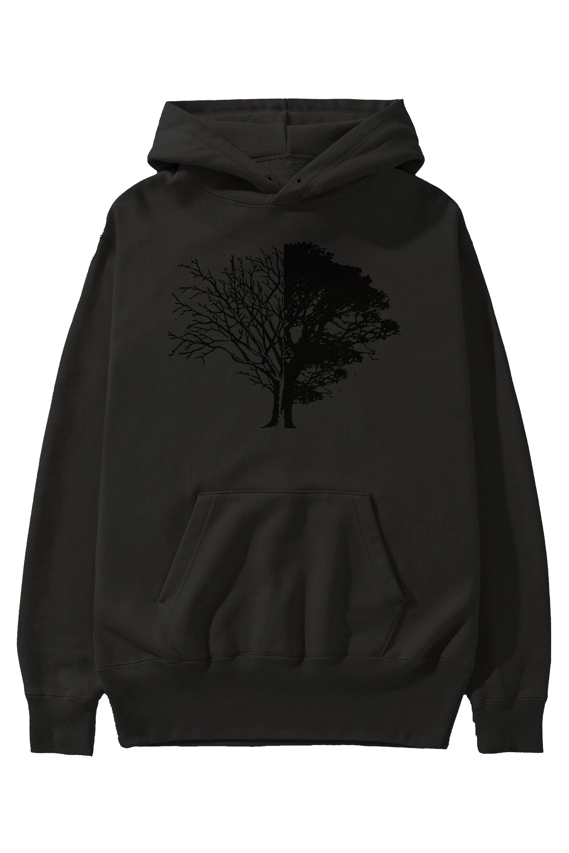 Life And Death Ön Baskılı Hoodie Oversize Kapüşonlu Sweatshirt Erkek Kadın Unisex