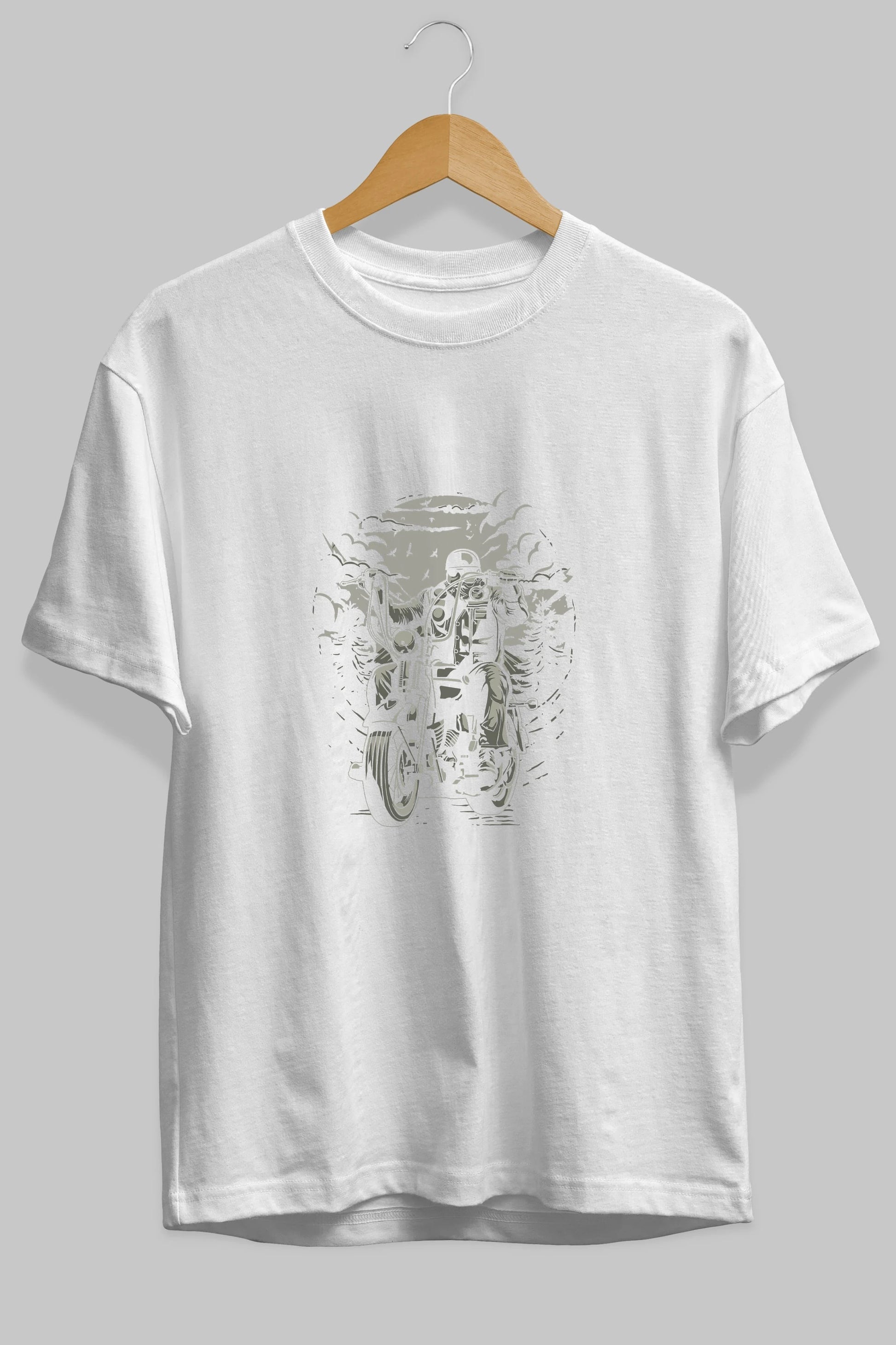 Live To Ride Ön Baskılı Oversize t-shirt Erkek Kadın Unisex %100 Pamuk tişort