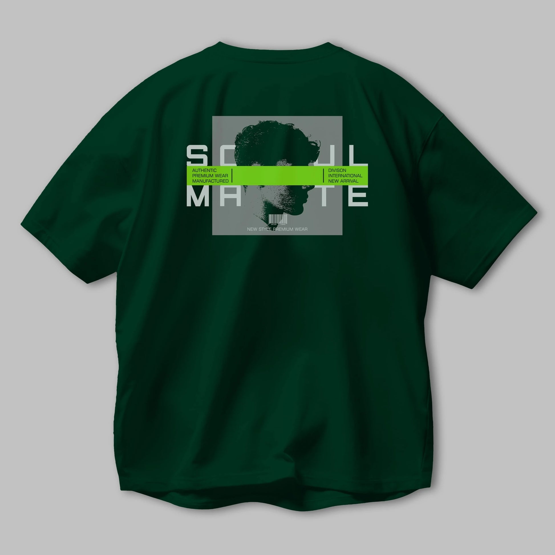 Soul Mate Arka Baskılı Oversize t-shirt Erkek Kadın Unisex