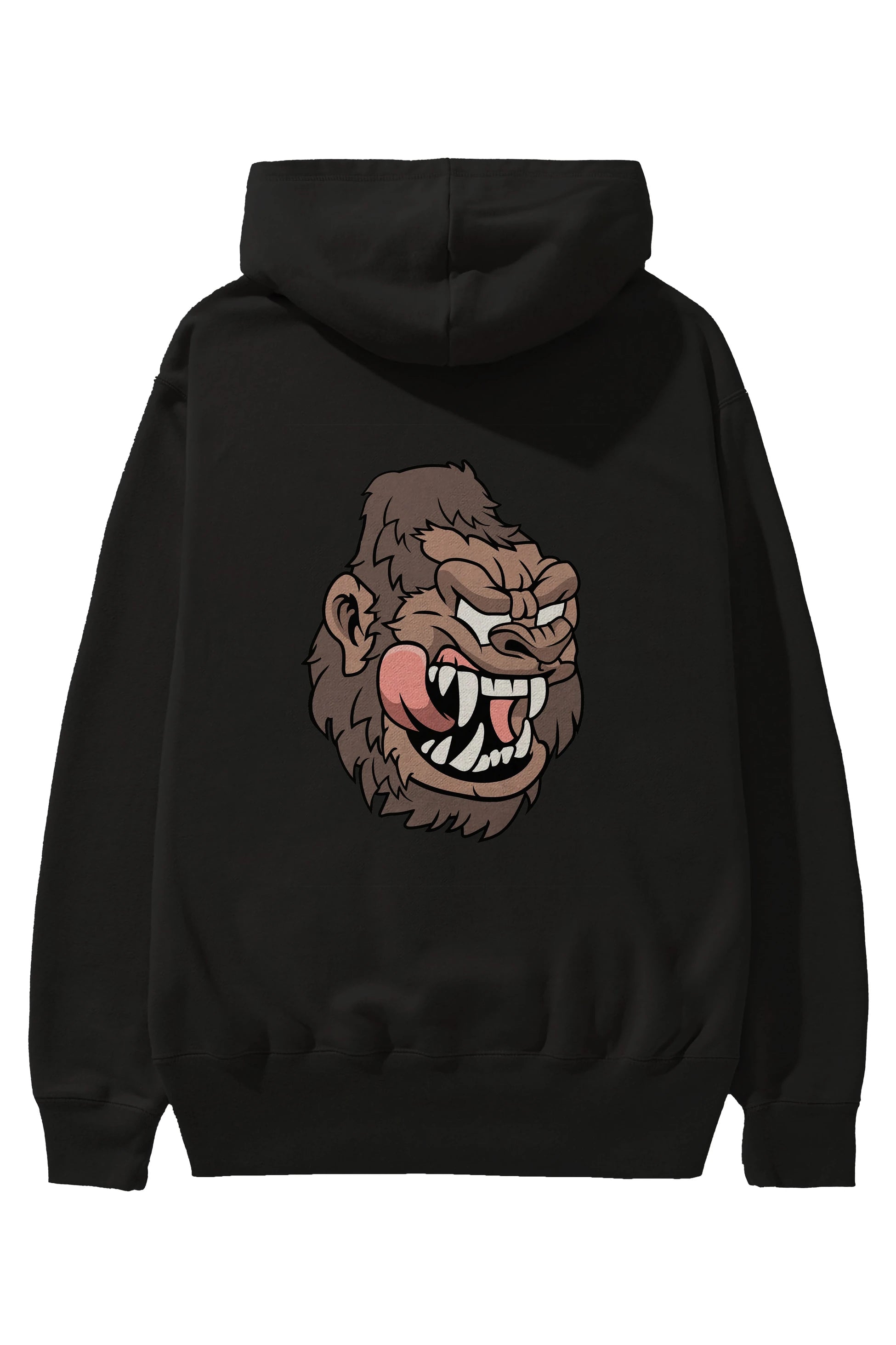 Big Gorilla Arka Baskılı Hoodie Oversize Kapüşonlu Sweatshirt Erkek Kadın Unisex