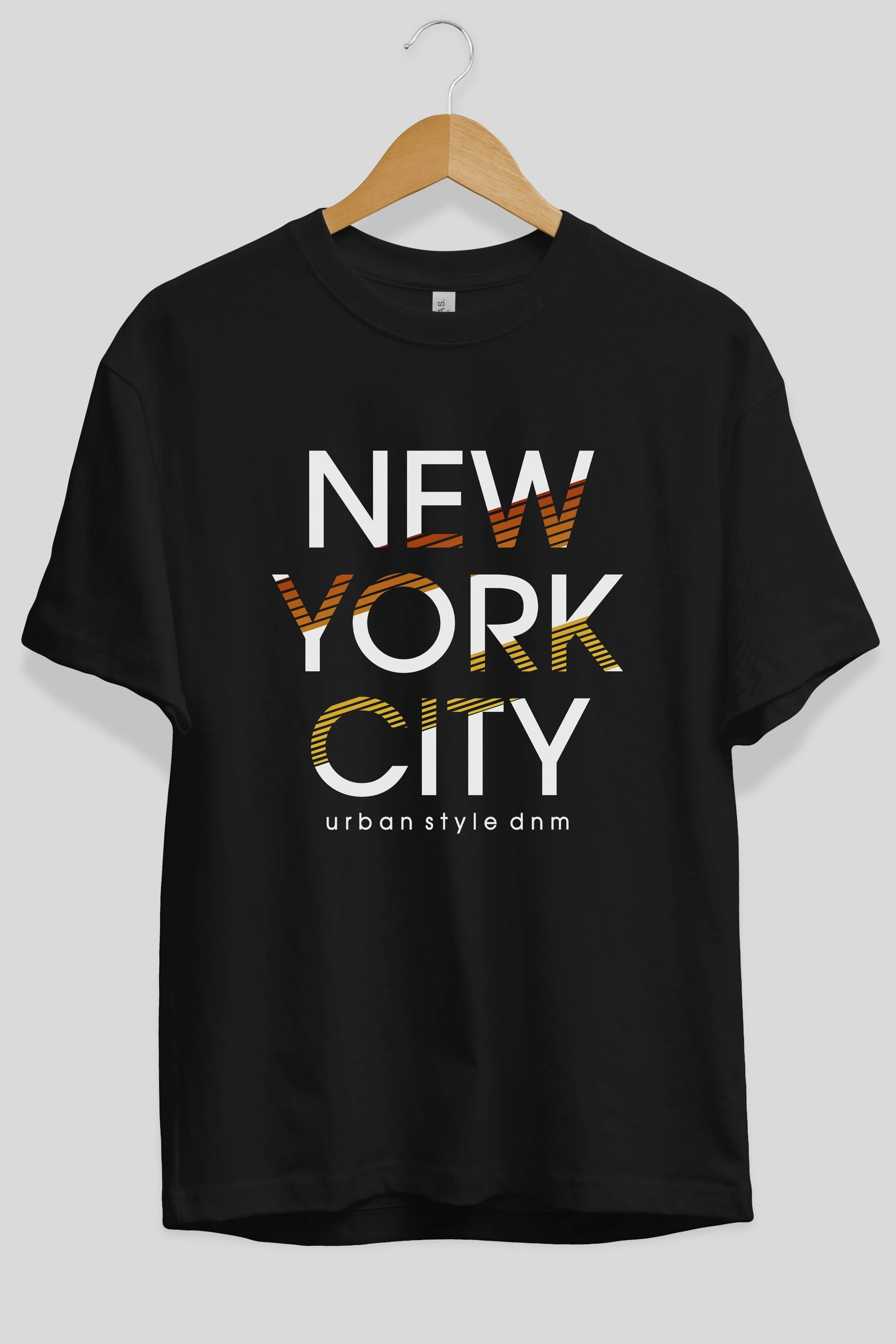 New York City Style Ön Baskılı Oversize t-shirt Erkek Kadın Unisex