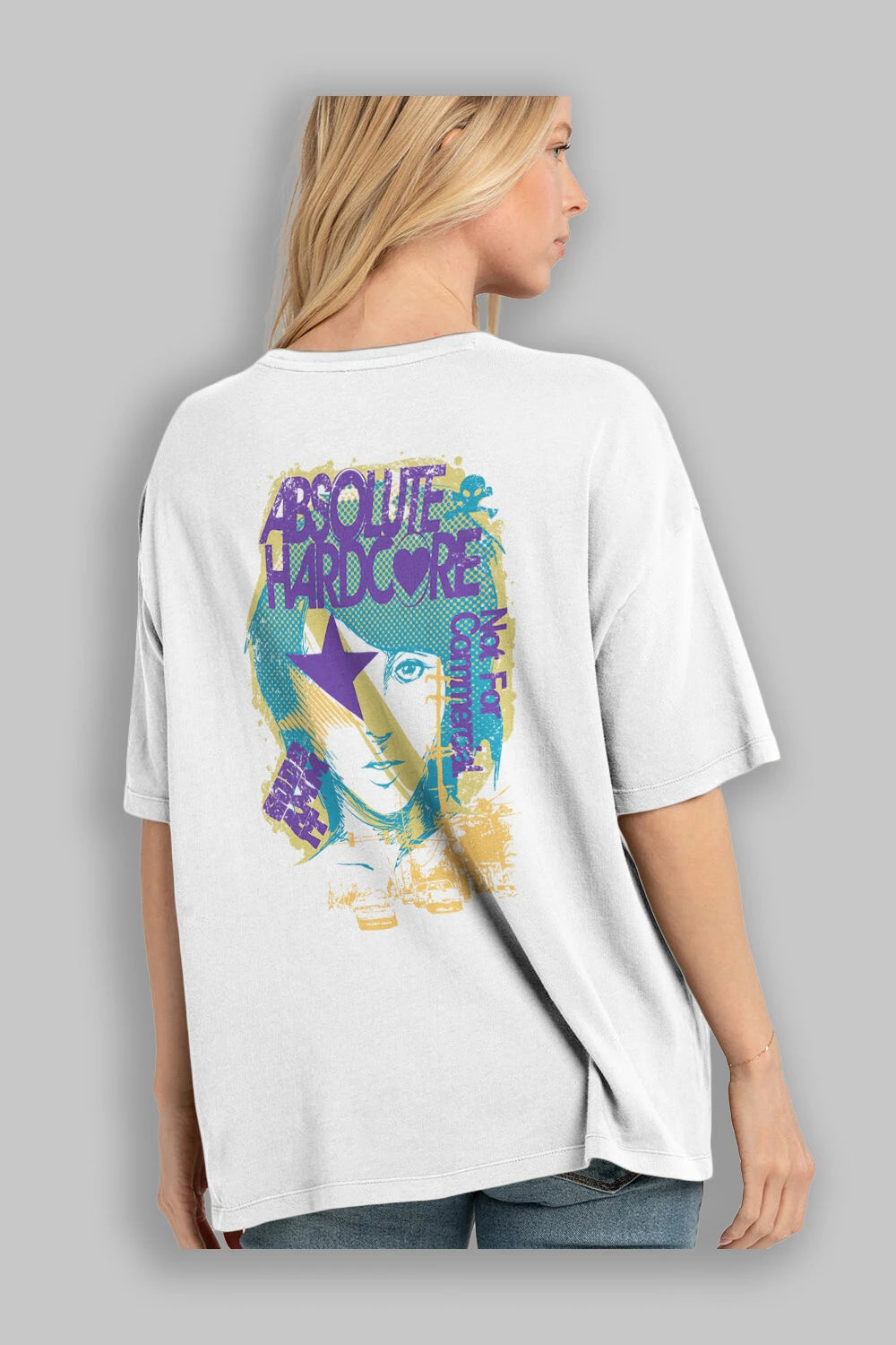 Absolute Hardcore Arka Baskılı Oversize t-shirt Erkek Kadın Unisex