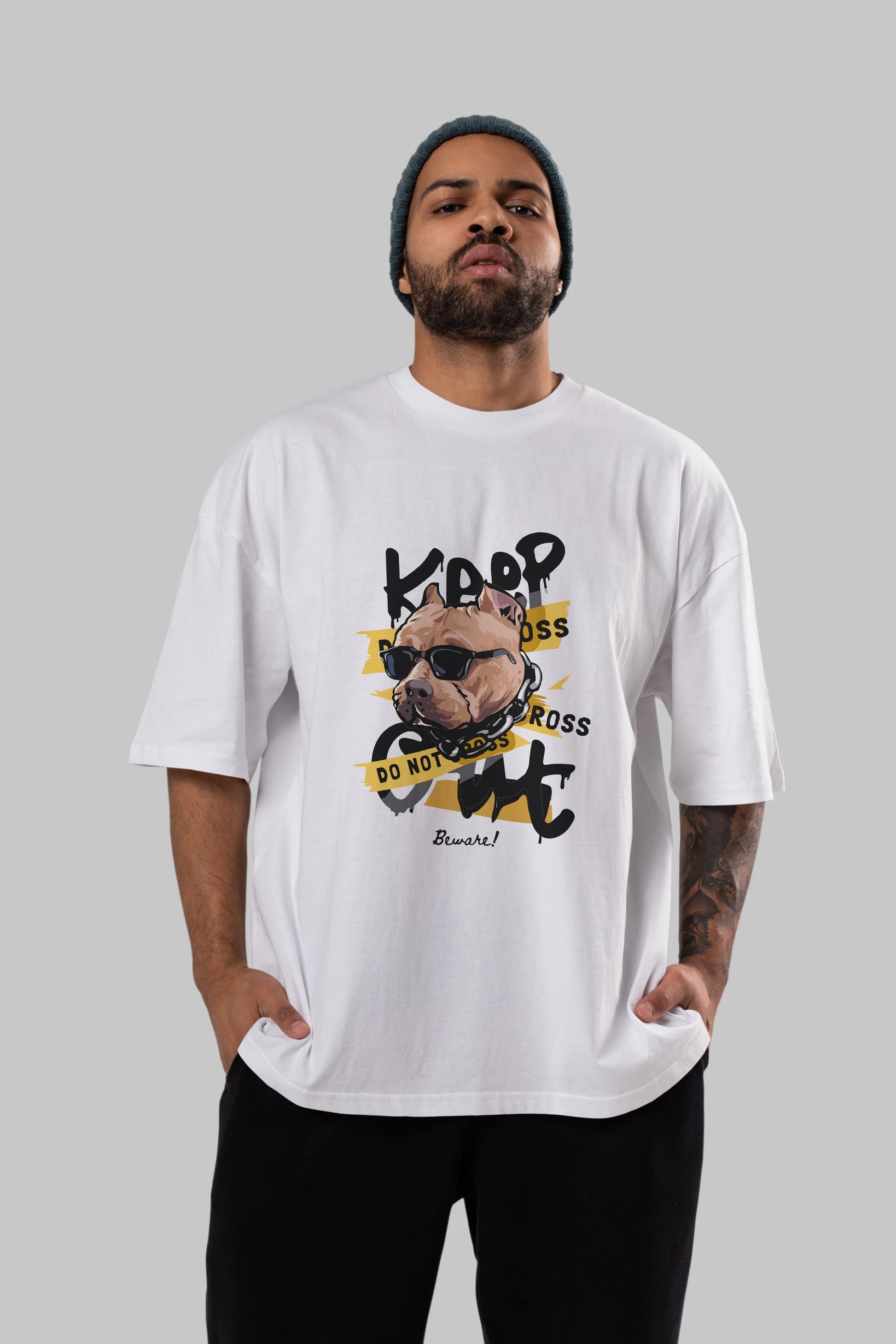Teddy Bear Keep Ön Baskılı Oversize t-shirt Erkek Kadın Unisex %100 Pamuk
