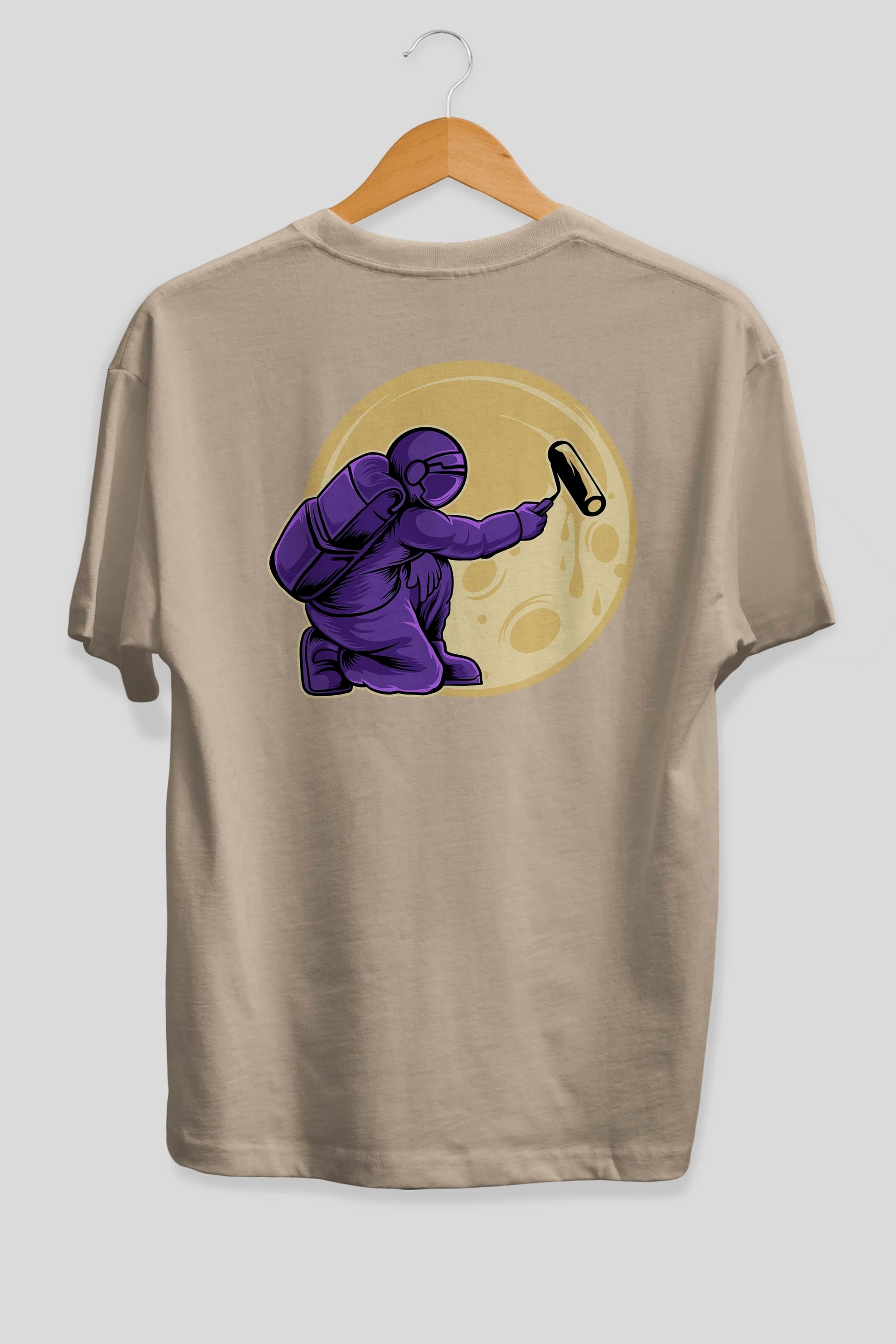 Astropaint Arka Baskılı Oversize t-shirt Erkek Kadın Unisex