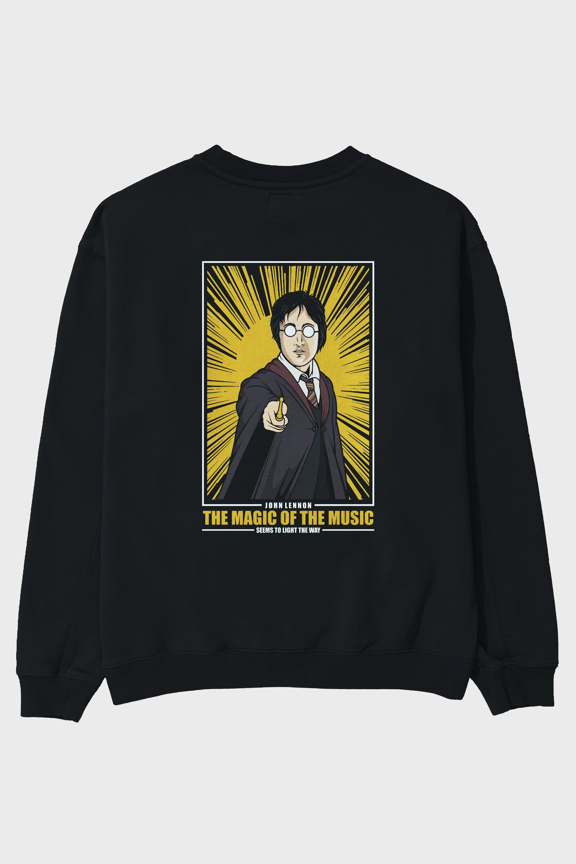 John Potter Arka Baskılı Oversize Sweatshirt Erkek Kadın Unisex